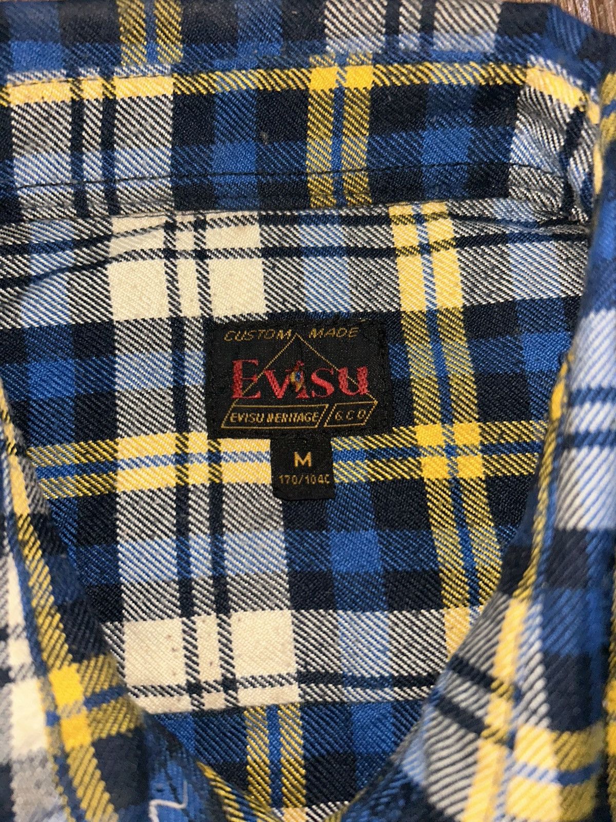Evisu Evisu Cropped Plaid Check Flannel Shirt Size M / US 6-8 / IT 42-44 - 3 Thumbnail