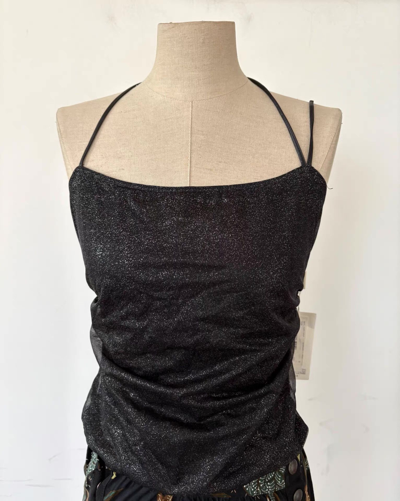 Versace Versus Versace Women's Black Mesh Camisole Ｑ21 Size M / US 6-8 / IT 42-44 - 5 Thumbnail