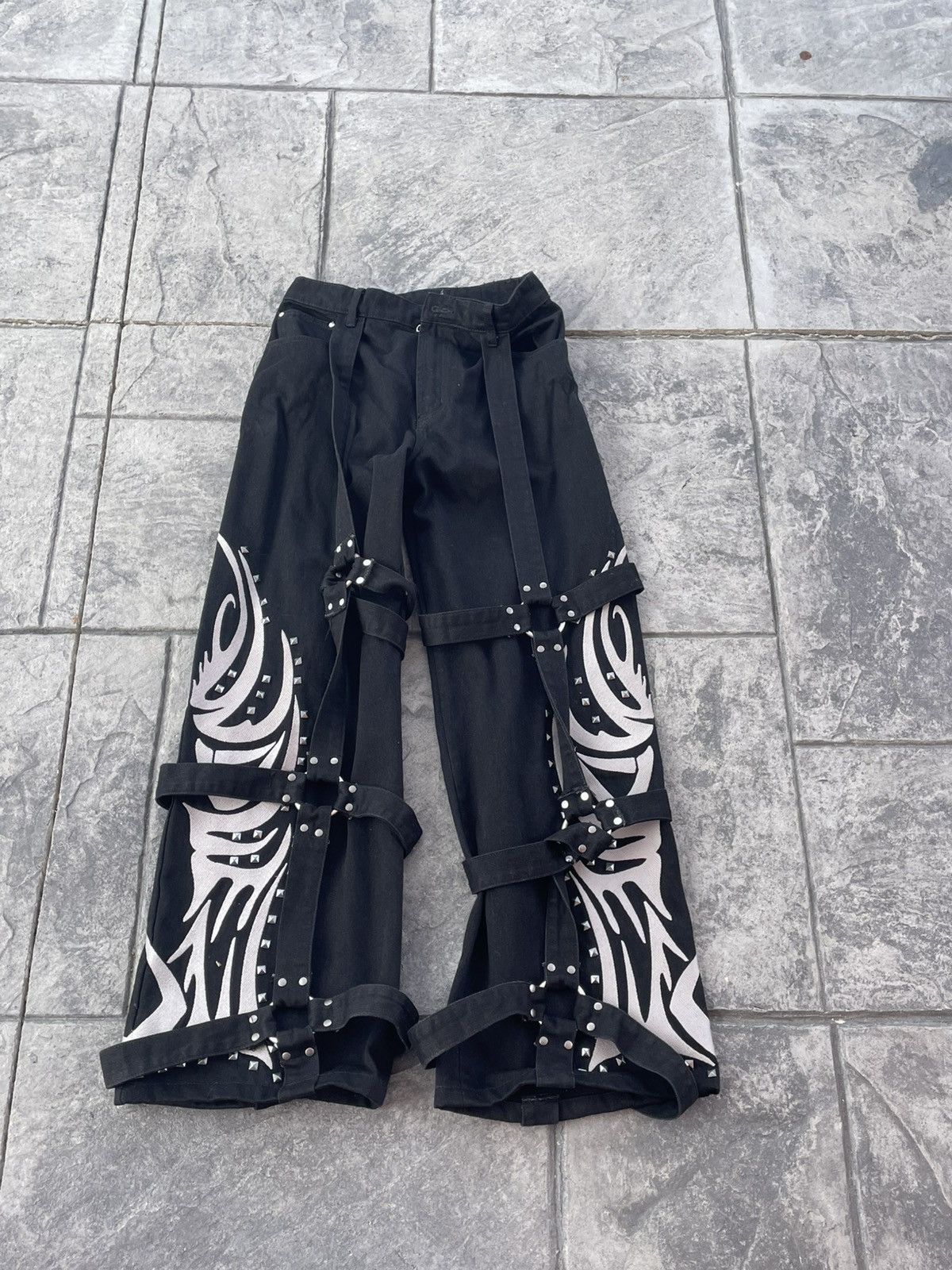 Who Decides War Whodecideswar bondage Raver pants Size US 30 / EU 46 - 1 Thumbnail
