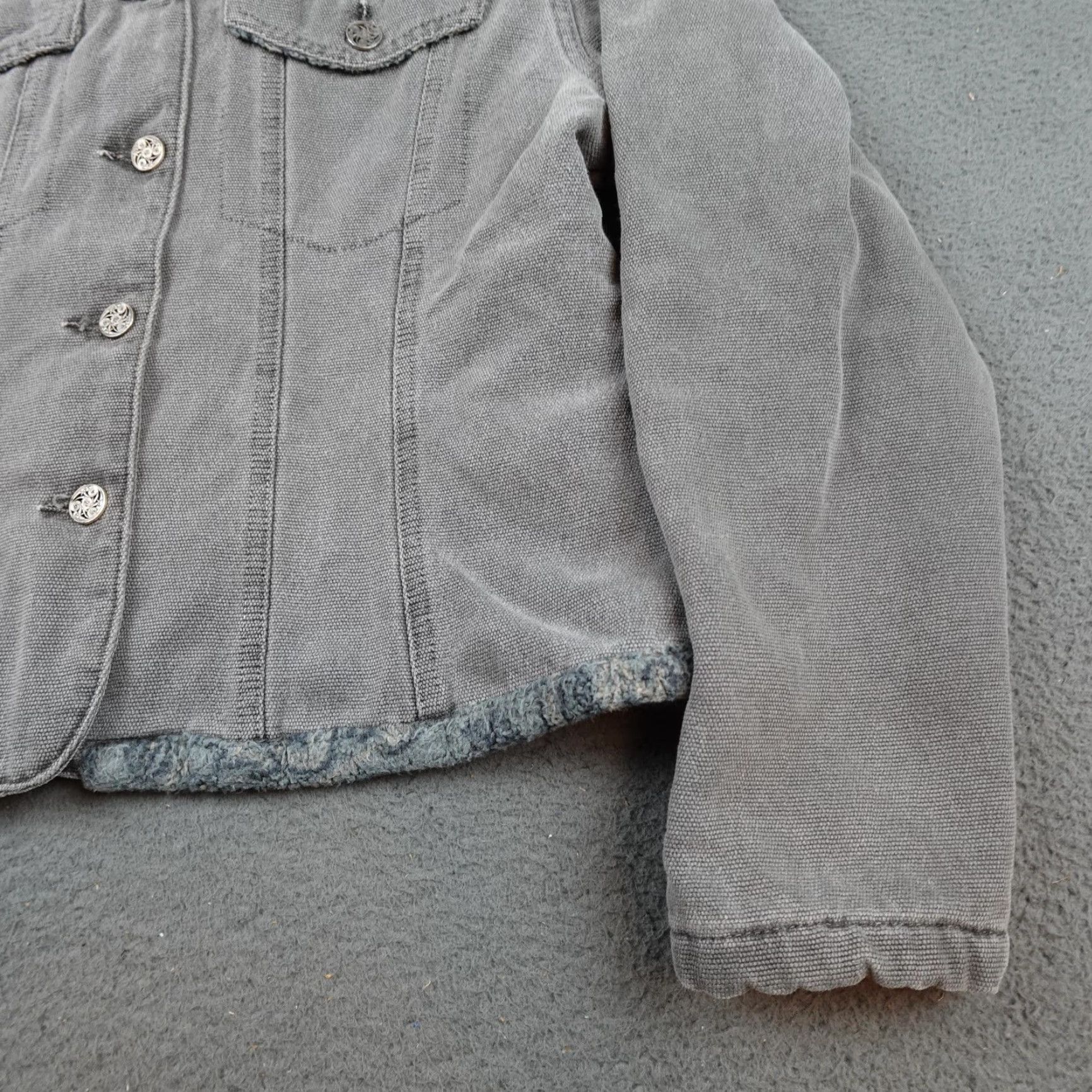 Gramicci Gramicci Jacket Womens Medium Gray Corduroy Sherpa Lined Button Western Cozy Size M / US 6-8 / IT 42-44 - 2 Thumbnail