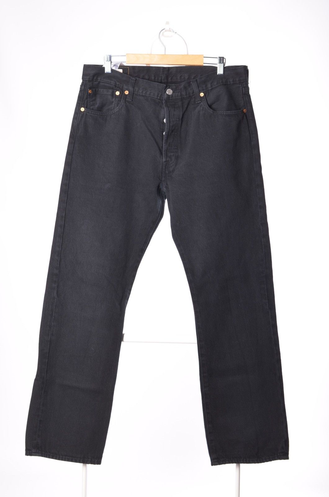 Levi's Levis Levi’s 501 Premium Black Pants Jeans sz 36 Size US 36 / EU 52 - 3 Thumbnail