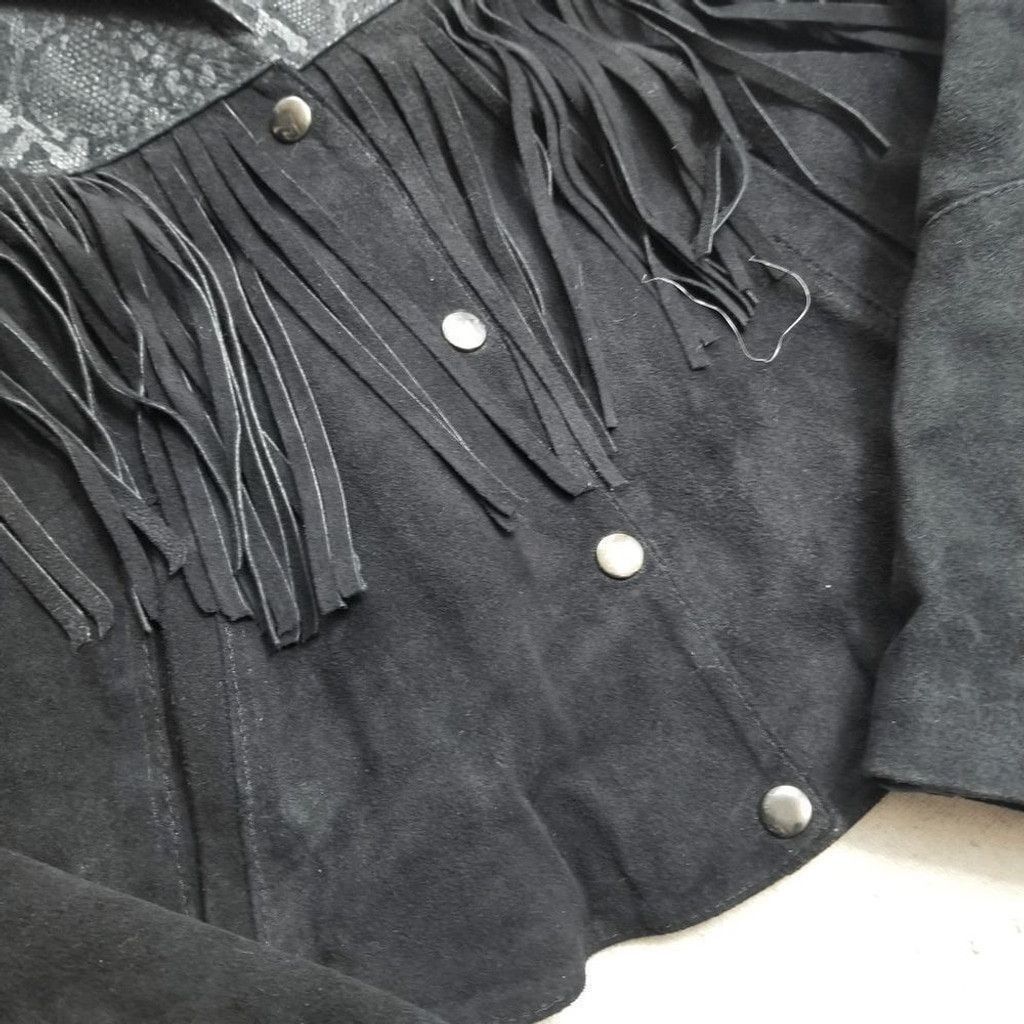 M. Julian M. Julian vintage fringe leather jacket sz L Size L / US 10 / IT 46 - 5 Thumbnail