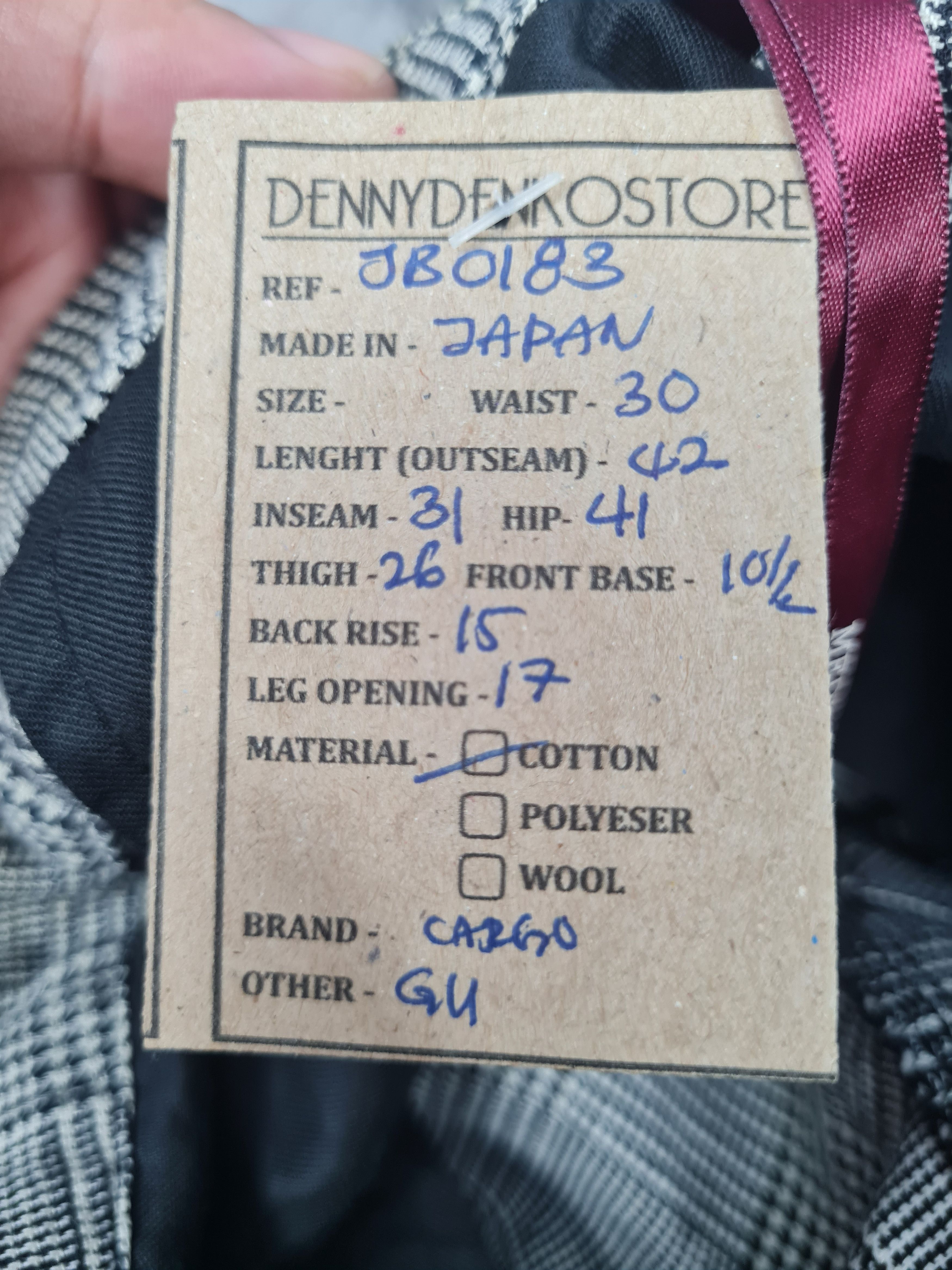 Japanese Brand Japanese Brand Cargo Plaid Checked Pants 30x31 JB0183 Size US 30 / EU 46 - 14 Thumbnail