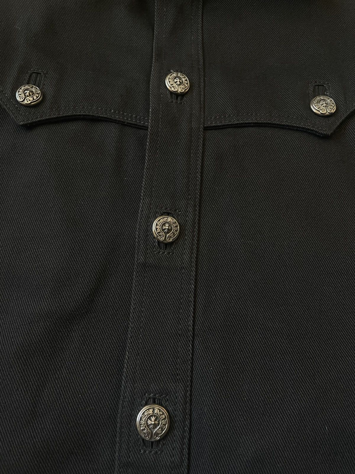 Chrome Hearts Chrome Hearts Cross Patched Western Denim Jacket Size US XL / EU 56 / 4 - 7 Thumbnail