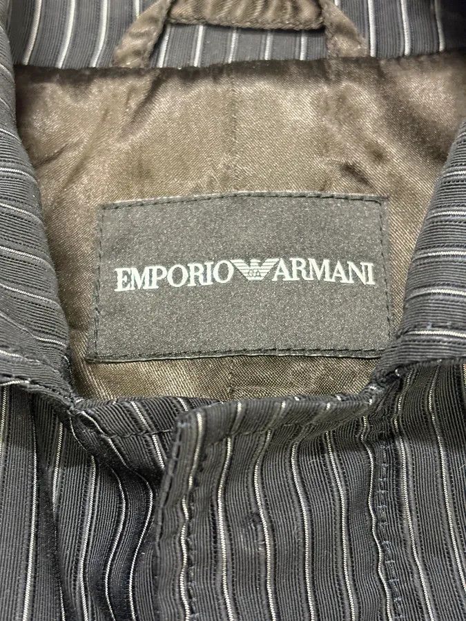 Emporio Armani 2000s Emporio Armani Vertical Stripes Jacket Size US M / EU 48-50 / 2 - 8 Thumbnail