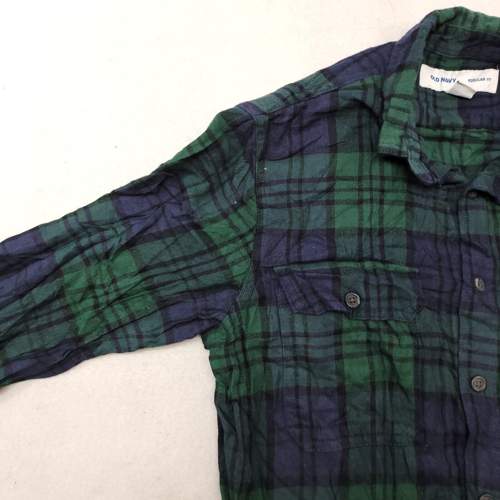 Old Navy Old Navy Tartan Flannel Casual Shirt Mens Size XS Blue Green Size US XS / EU 42 / 0 - 4 Thumbnail