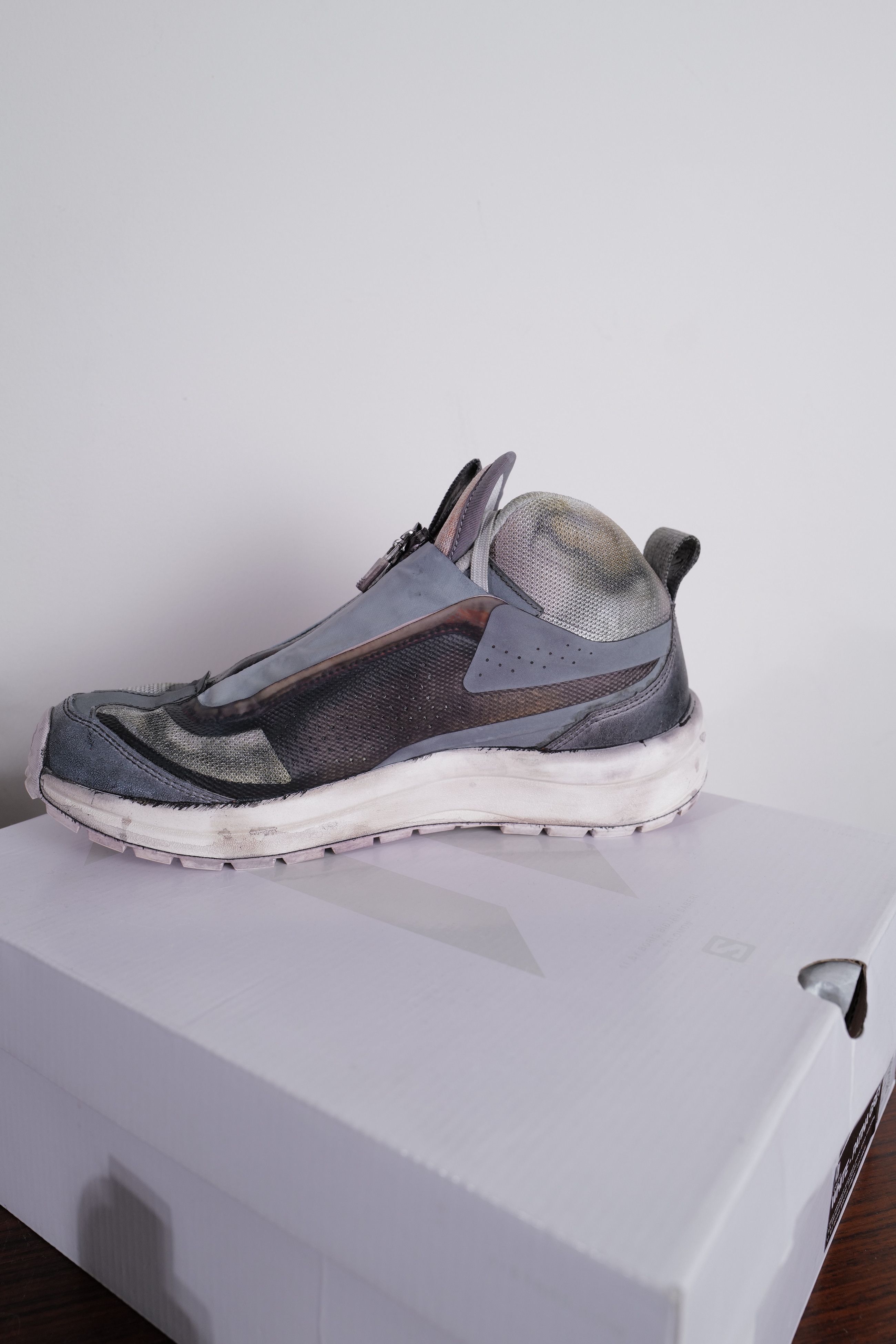 Boris Bidjan Saberi WHITE-PATINA GREY Size US 8.5 / IT 38.5 - 19 Thumbnail