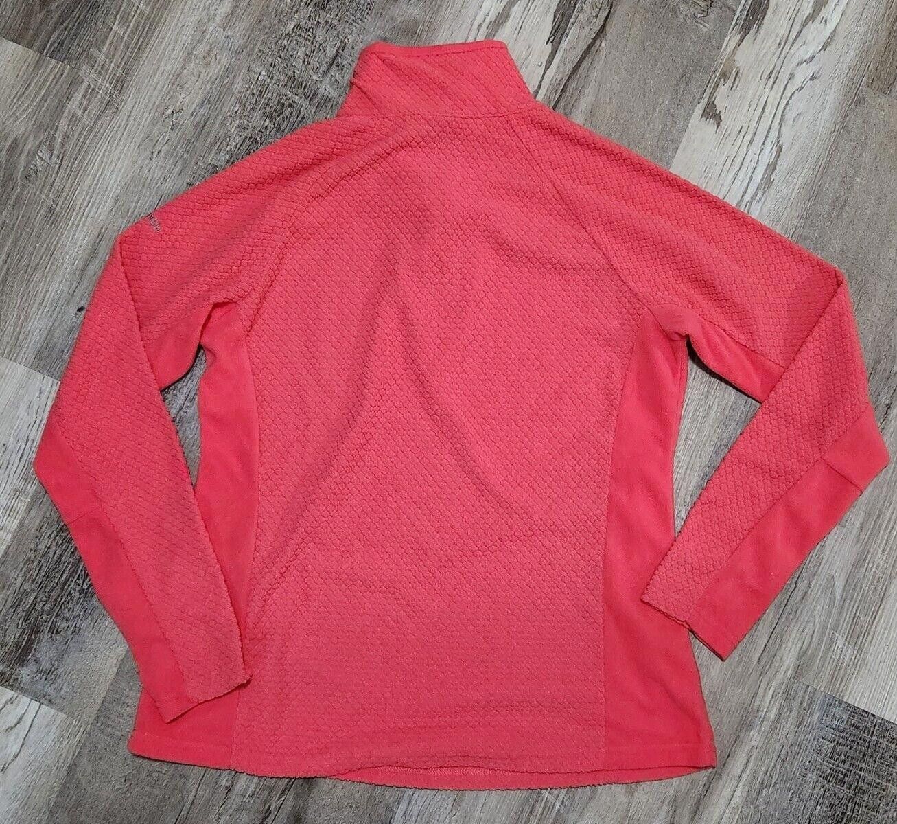 Columbia Columbia Jacket Pullover Large Pink 1/4 Zip Fleece Size L / US 10 / IT 46 - 2 Thumbnail