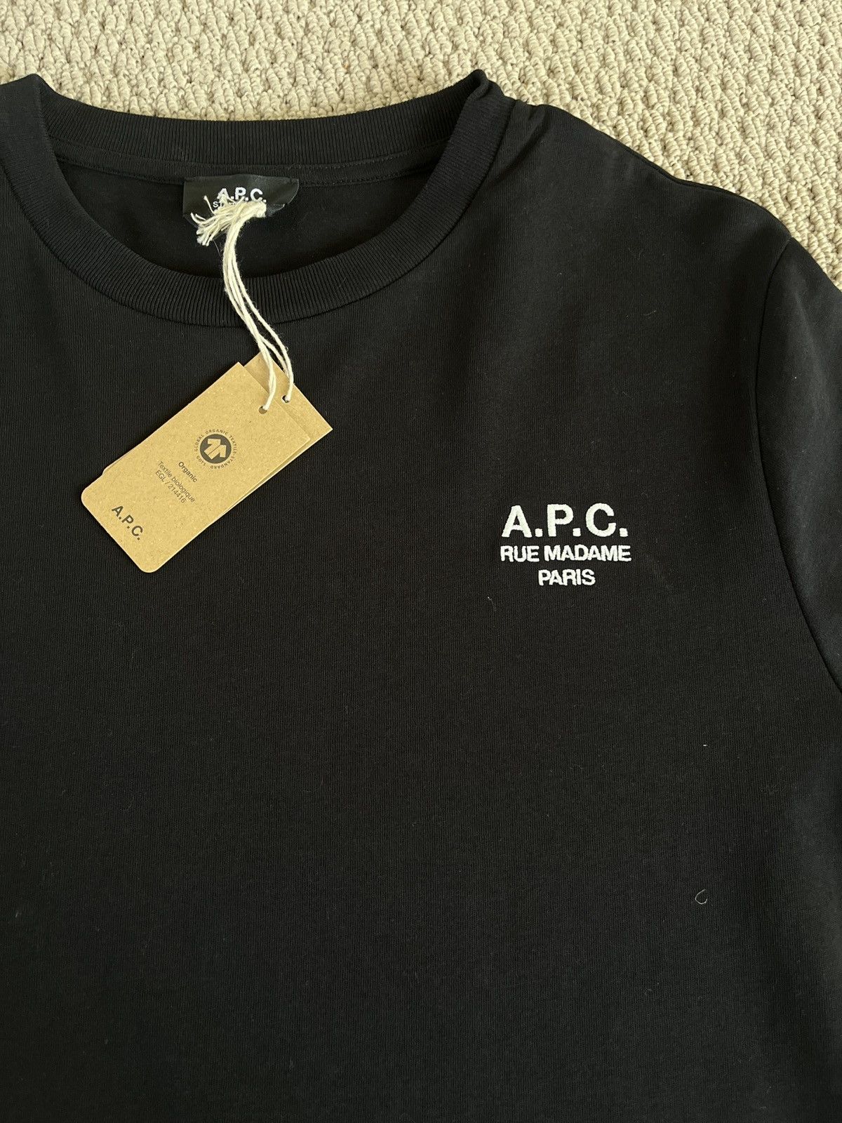 A.P.C. A.P.C standard black tshirt Size US XL / EU 56 / 4 - 2 Thumbnail