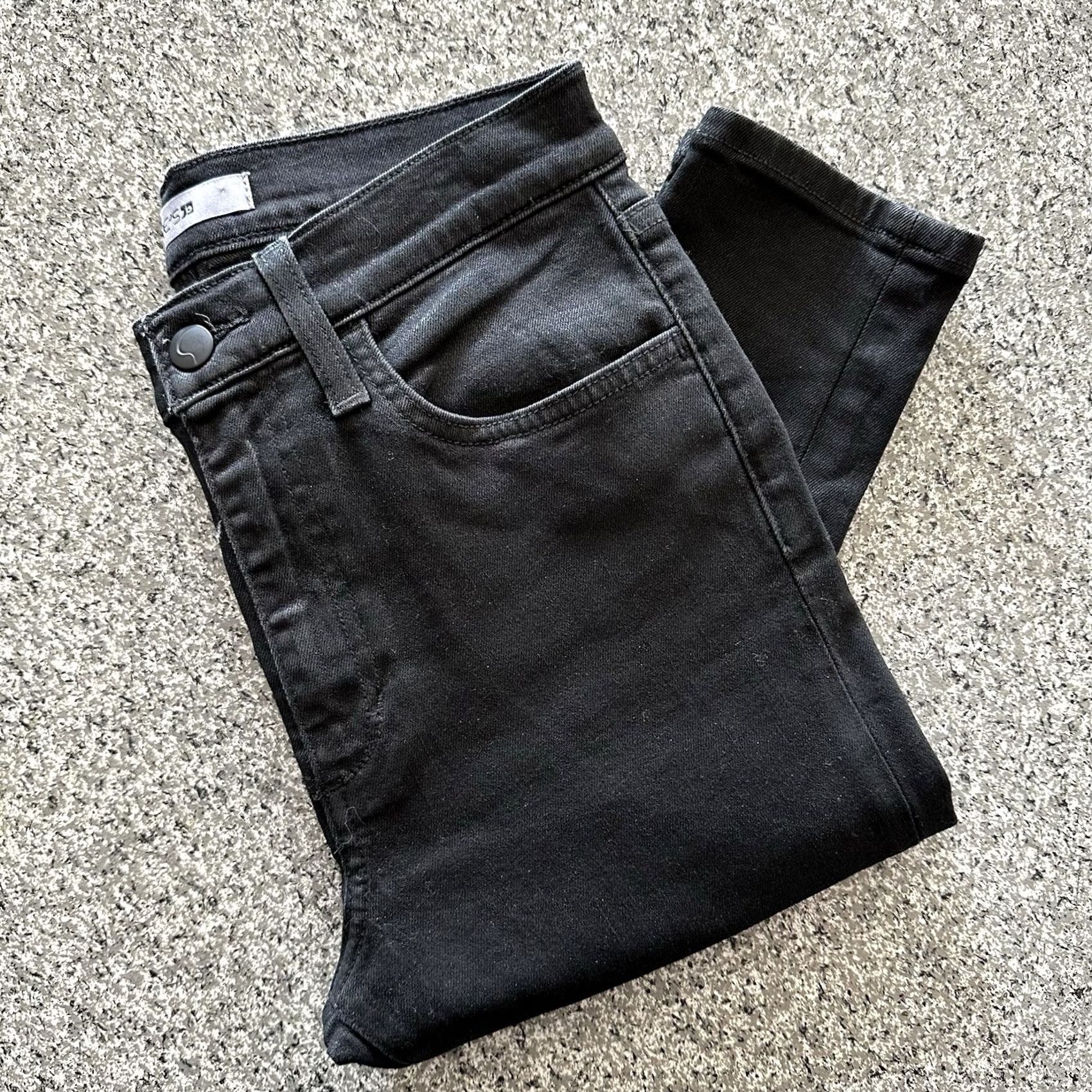 Vintage Joe's Jeans The Charlie High Rise Skinny Denim 27x27 Black 4 XS? Size 27" / US 4 / IT 40 - 2 Thumbnail