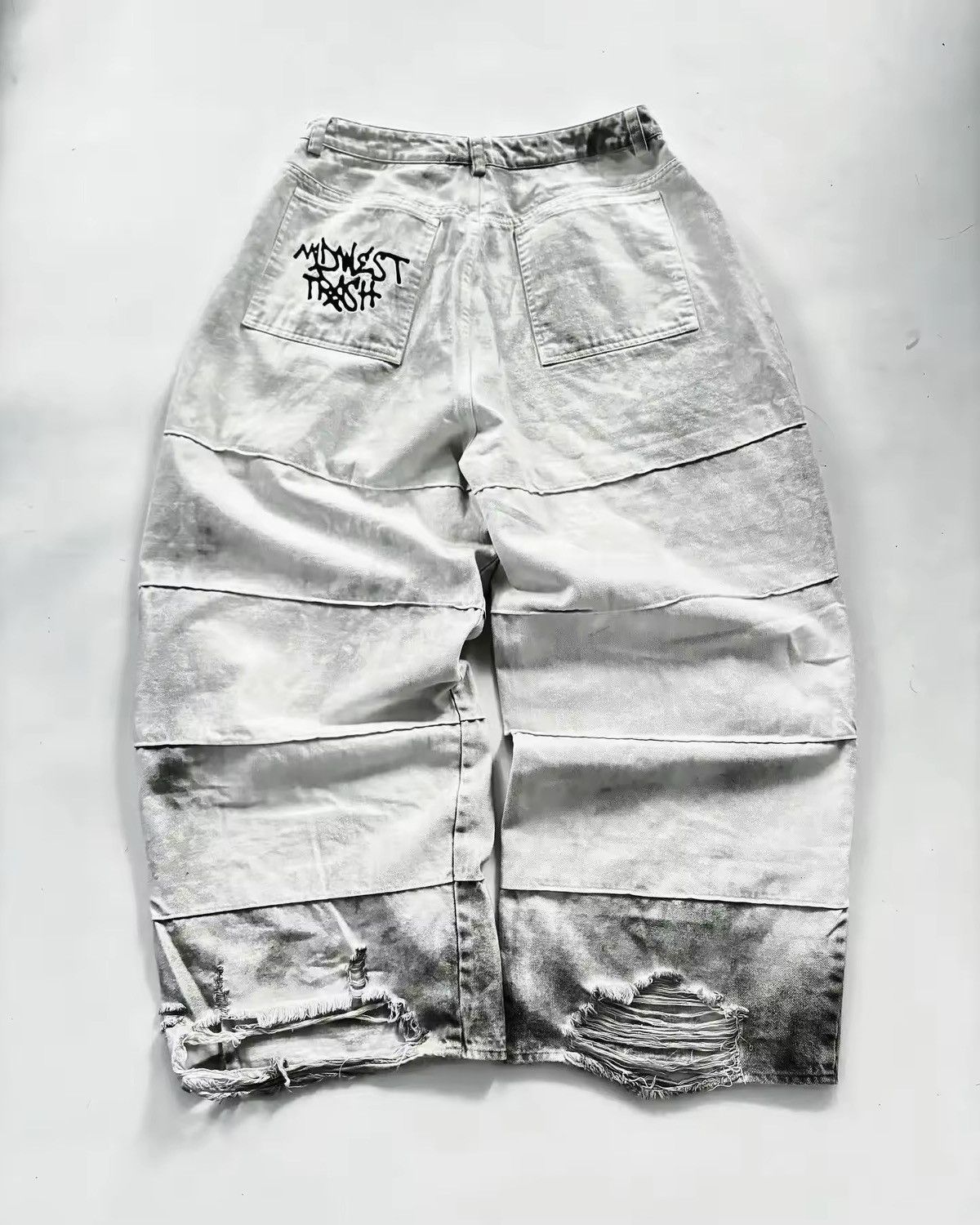 Jean Streetwear Ripped Stacked Jeans Size US 30 / EU 46 - 2 Thumbnail