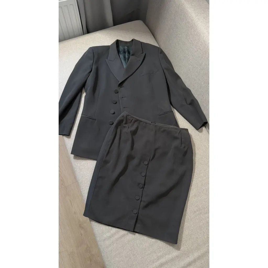 Jean Paul Gaultier Jean Paul Gaultier Vintage Grey Wool Button Skirt Suit FR40 Size M / US 6-8 / IT 42-44 - 12 Thumbnail