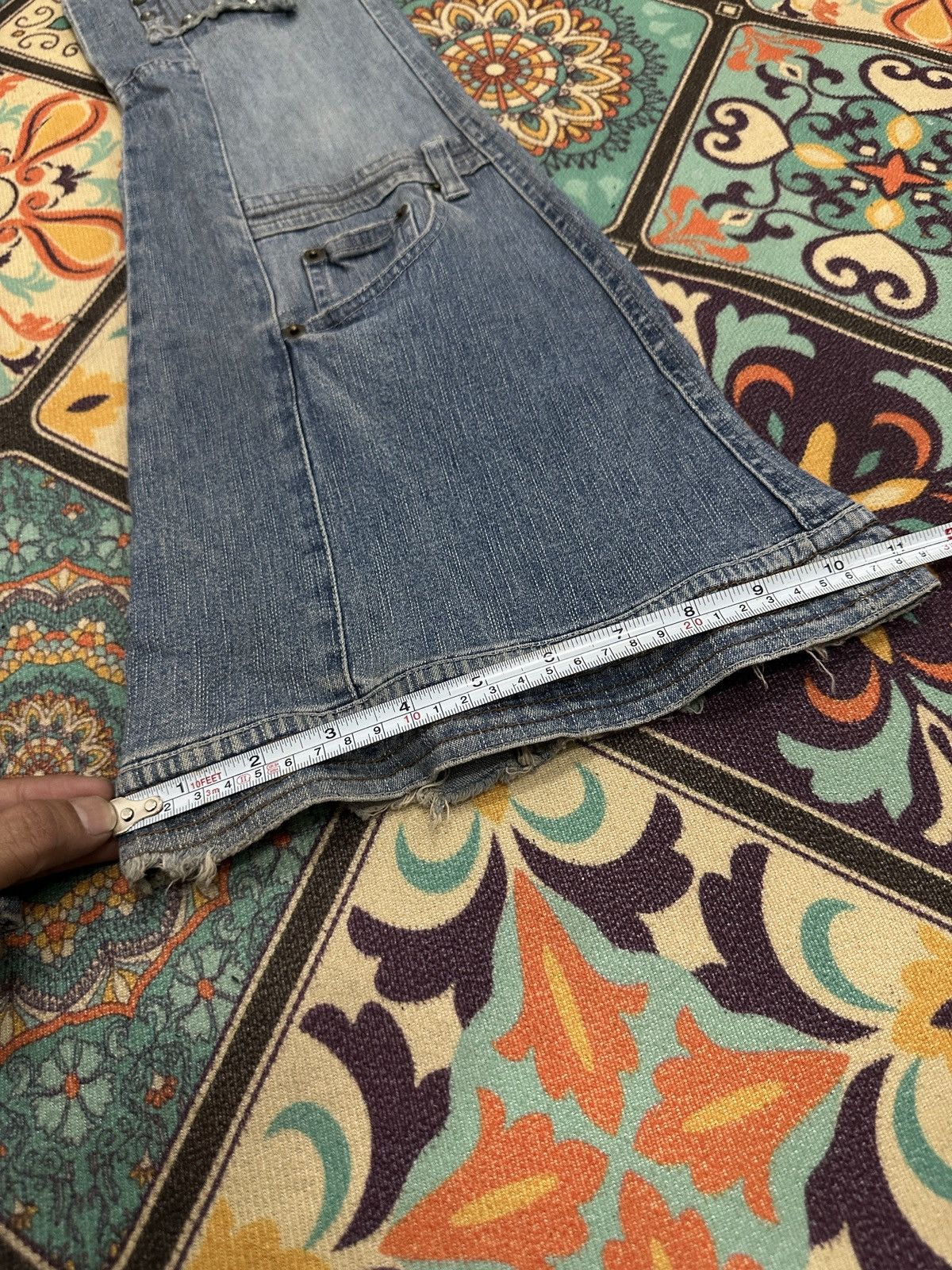 Seditionaries Penty Punk Reconstructed Studded Flare Denim Pant Size US 27 - 15 Thumbnail