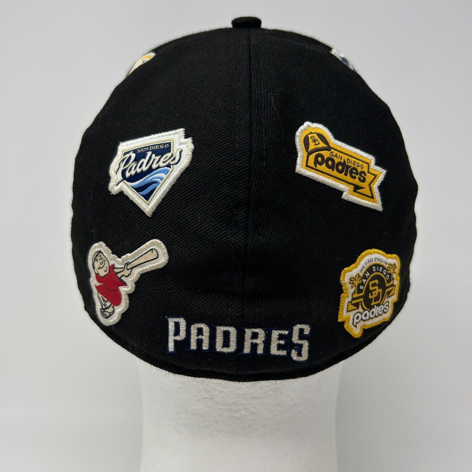 New Era San Diego Padres Logo History Hat Baseball Cap Black 7 5/8 Size ONE SIZE - 3 Thumbnail