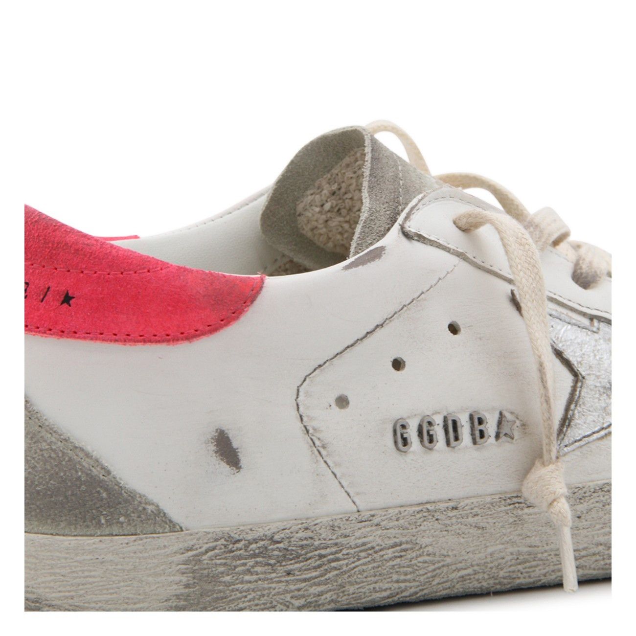 Golden Goose o1bcso1str0725 Fucsia Leather Sneakers in White Size US 10 / IT 40 - 4 Thumbnail