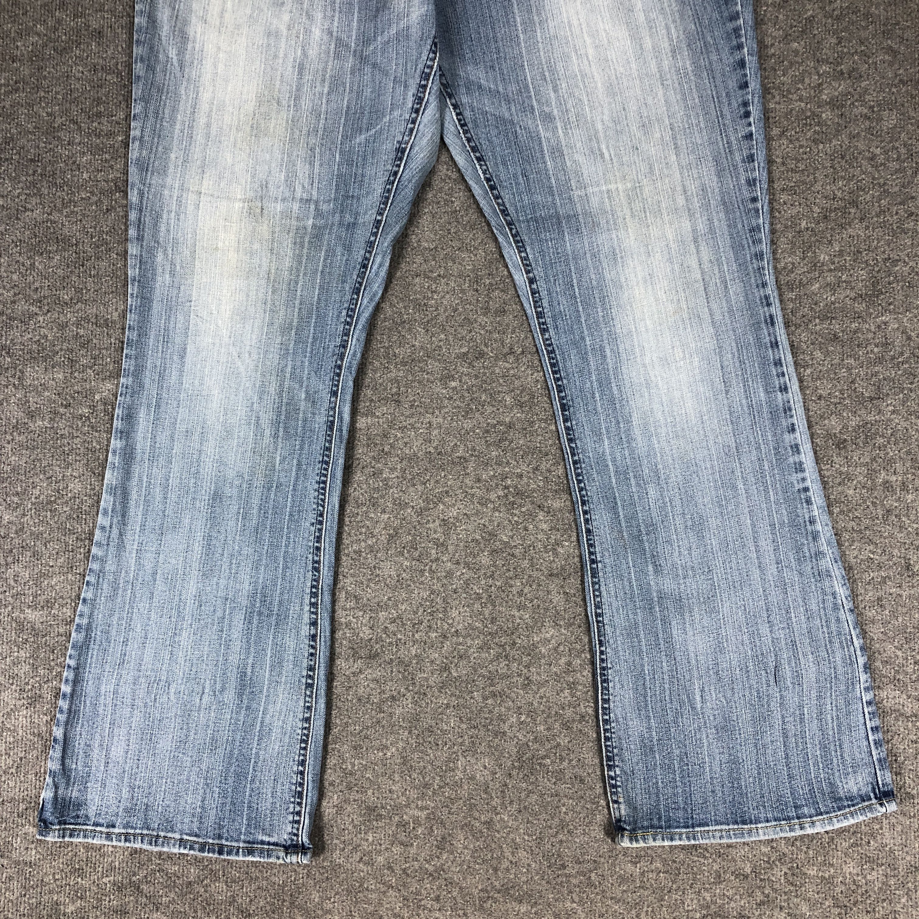 Levi's × Vintage Womens Vintage Levis Jeans Flare Light Blue Wash L878W Size 37" - 3 Thumbnail