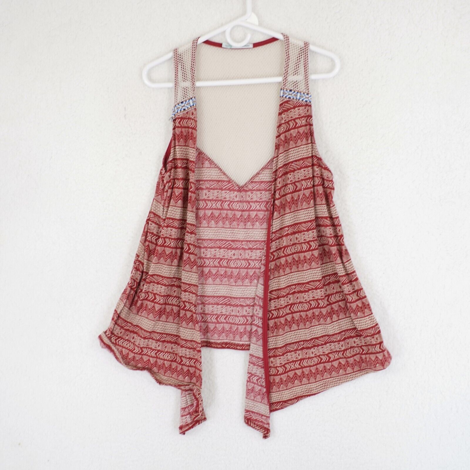 Designer Maurices Open Top Polyester Spanex And Mesh Pink Atzec Large Size L / US 10 / IT 46 - 1 Thumbnail