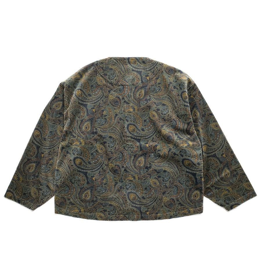 Remi Relief Remi Relief Paisley Corduroy VNeck Cardigan jpn fashion week Size US M / EU 48-50 / 2 - 2 Thumbnail