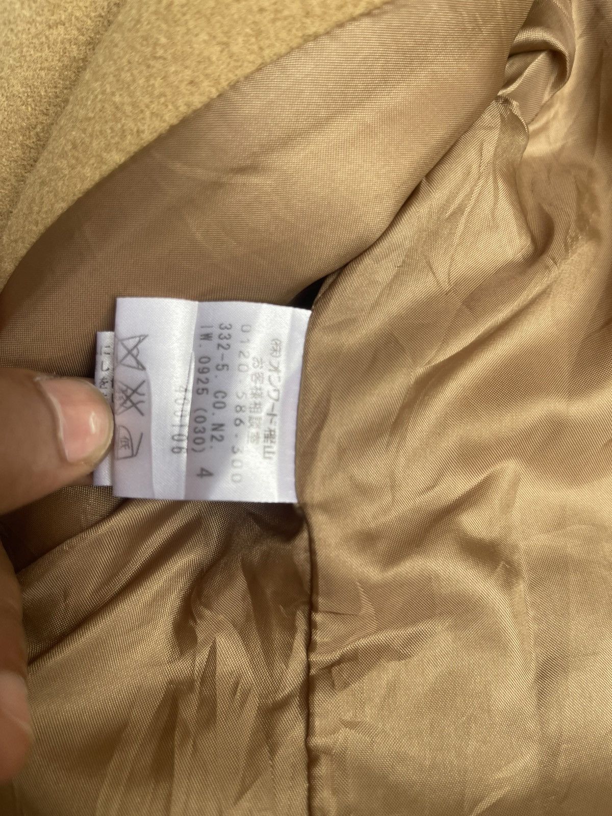 DKNY DKNY Camel Wool Coat Size 4 - Classic Double Breasted Size M / US 6-8 / IT 42-44 - 7 Thumbnail