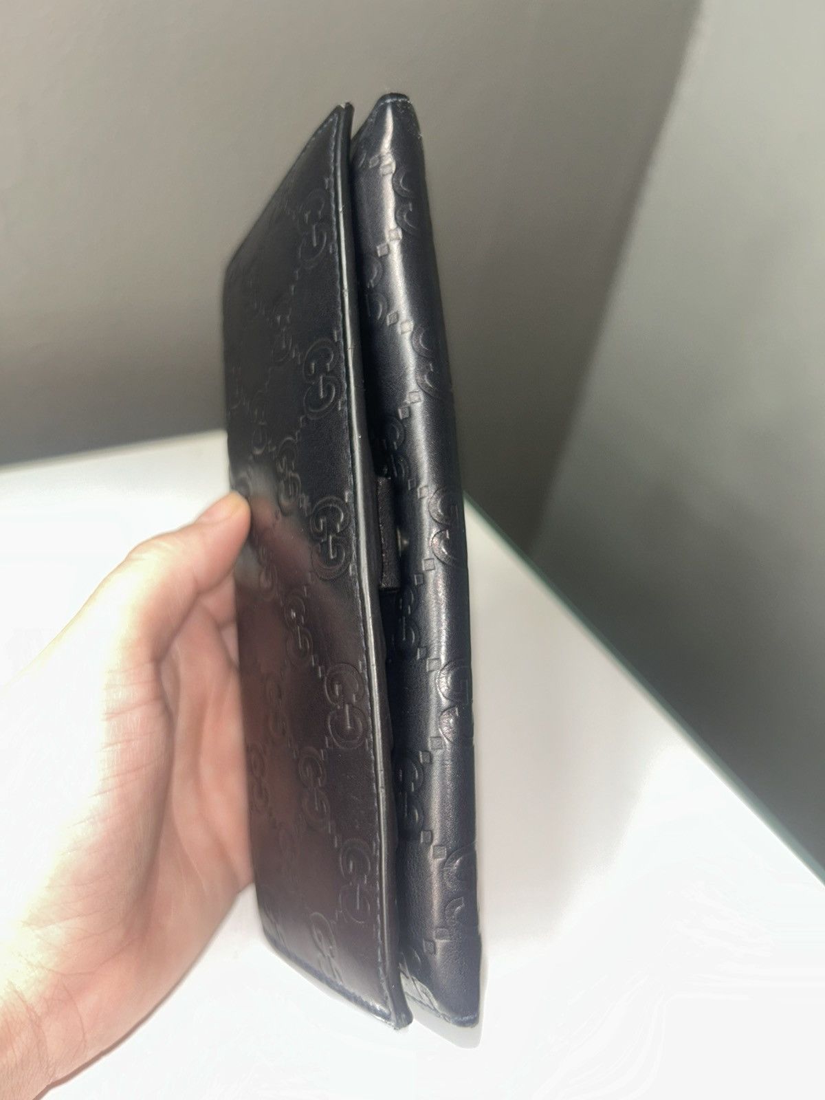 Gucci Gucci Guccissima Leather Dark Navy Blue Continental Wallet Size ONE SIZE - 13 Thumbnail