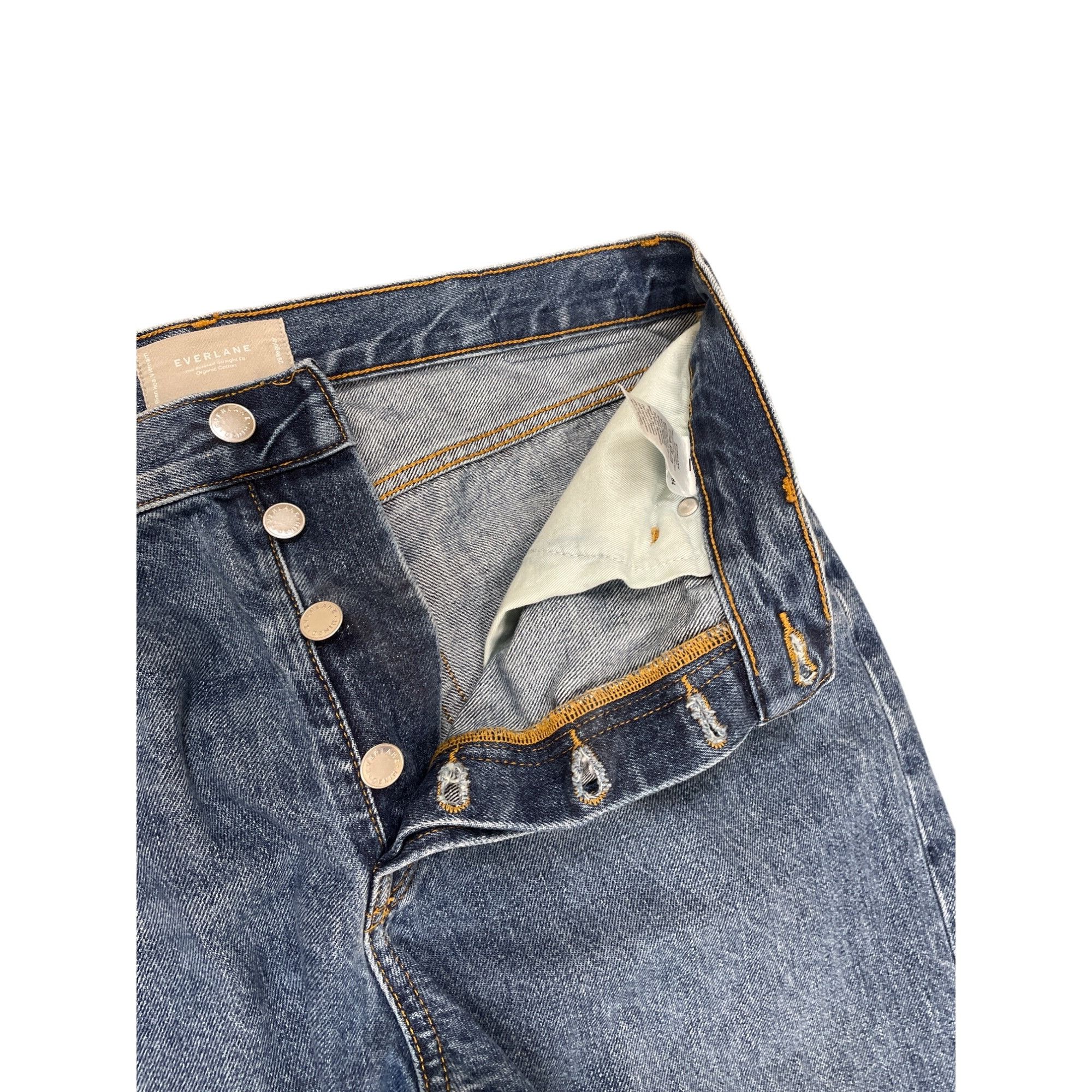 Everlane Everlane Mens Relaxed Straight Fit Blue Denim Jeans size 29R Size US 29 - 5 Thumbnail