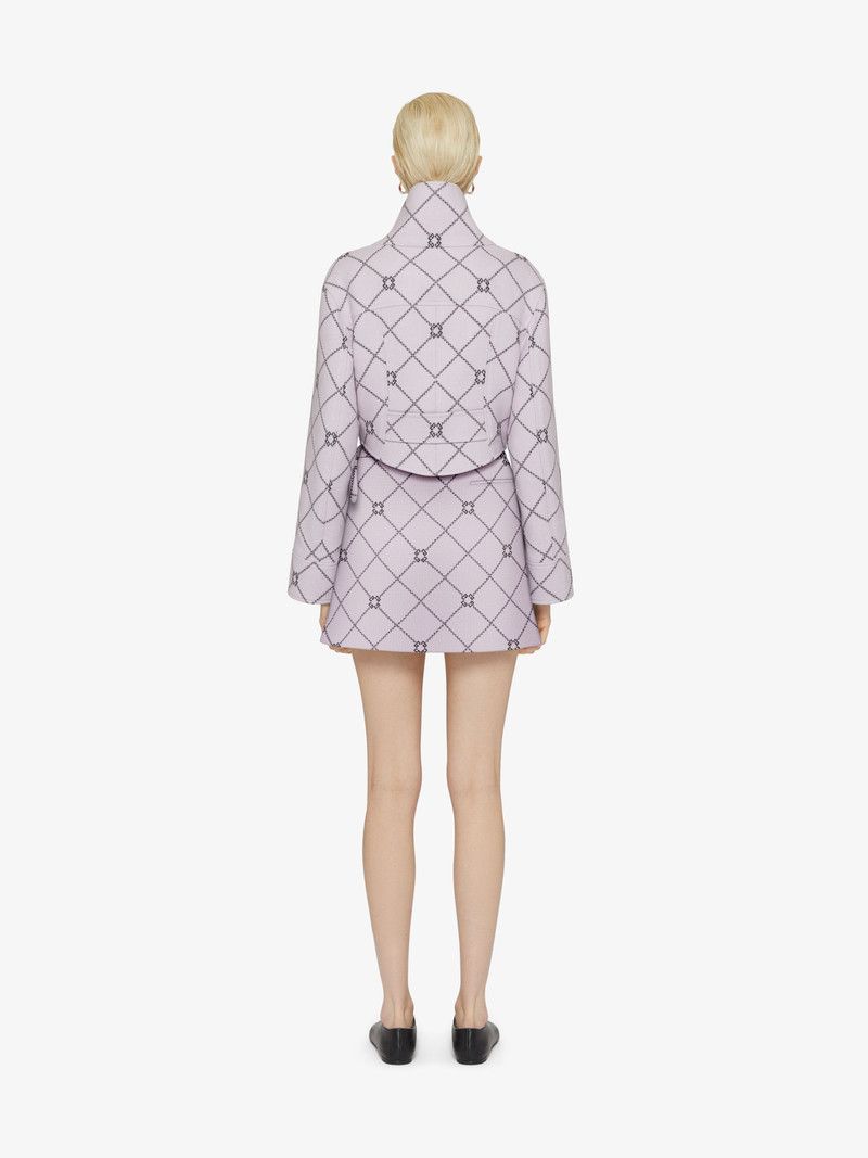 Givenchy o1n1vont0326 Mini Checked Skirt in Off White Size 26" / US 2 / IT 38 - 3 Thumbnail