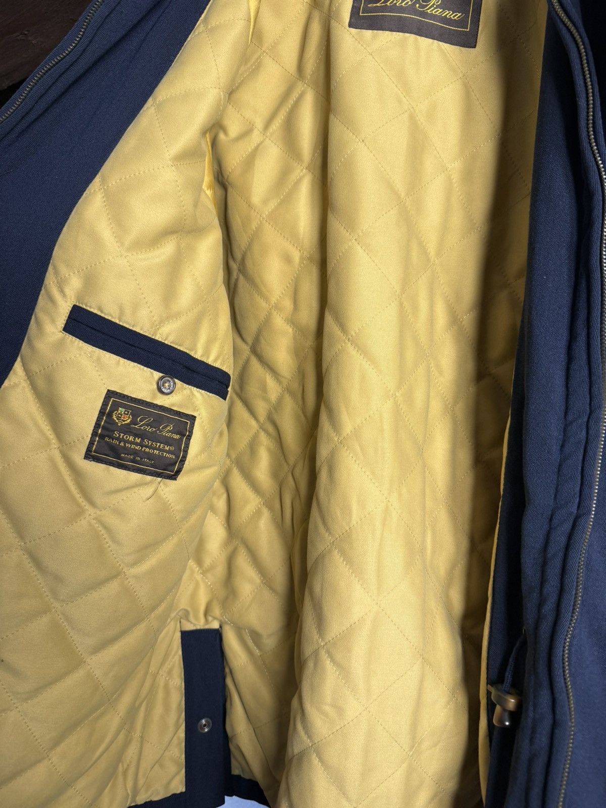 Loro Piana Luxury Loro Piana Storm System Navy Quilted Jacket Size US L / EU 52-54 / 3 - 3 Thumbnail