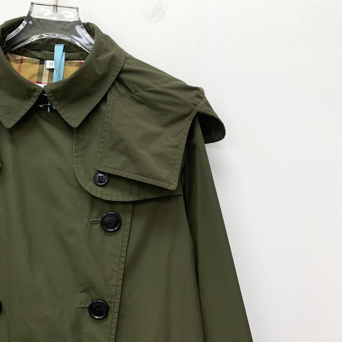 Burberry Burberry Dark Green Belted Section Trench Coat Size S / US 4 / IT 40 - 3 Thumbnail