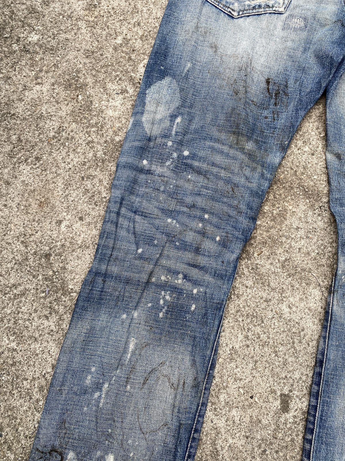 Energie Energie Italy Green Selvedge Distressed Denim Size US 32 / EU 48 - 13 Thumbnail