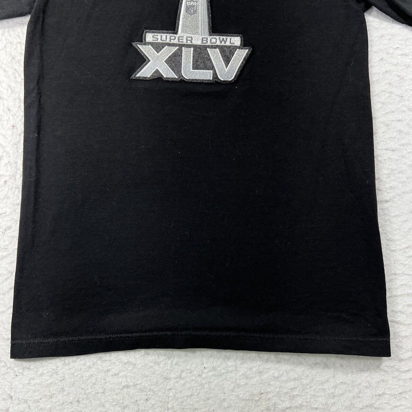 NFL NFL Super Bowl XLV Black Short Sleeve Patch Logo T Shirt Size US S / EU 44-46 / 1 - 6 Thumbnail