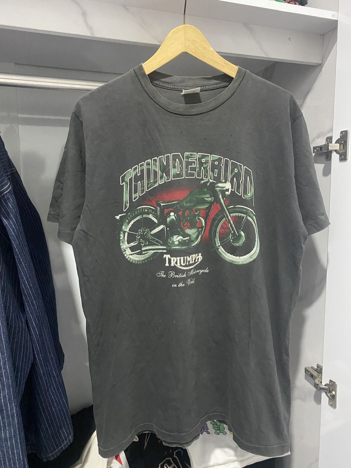 Harley Davidson × Vintage Triumph Motorcycle Vintage Tee Size US XL / EU 56 / 4 - 1 Thumbnail