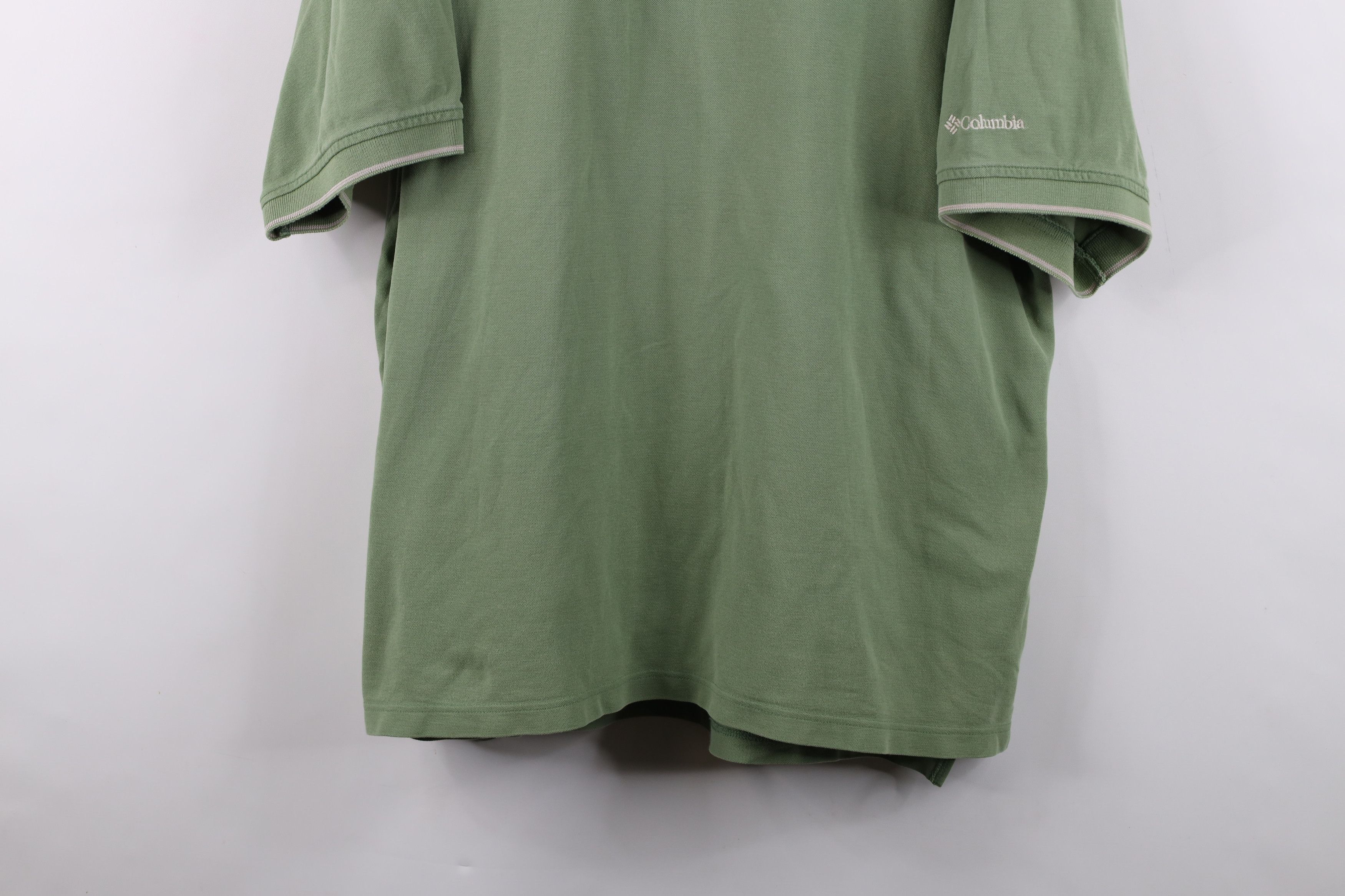 Columbia Vintage Columbia Spell Out Knit Collared Golf Polo Shirt Size US XXL / EU 58 / 5 - 3 Thumbnail