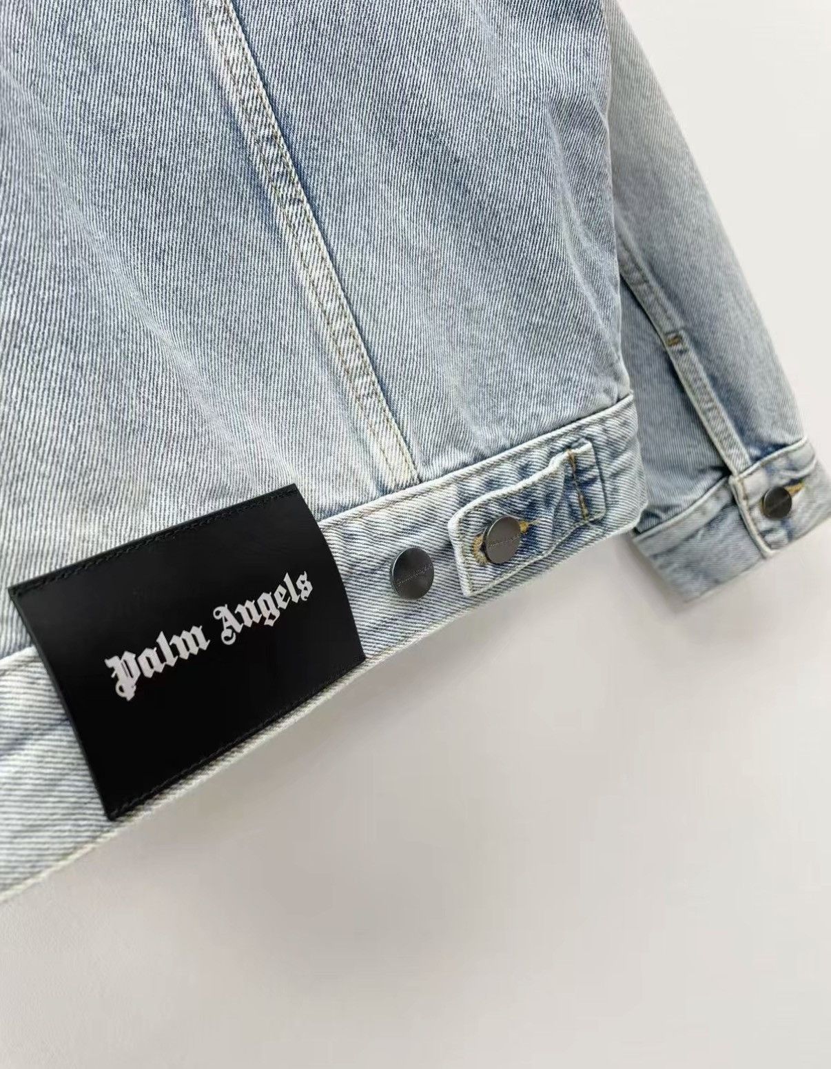 Palm Angels Blue Denim Jacket with Back Graphic - Size L Size US L / EU 52-54 / 3 - 1 Preview