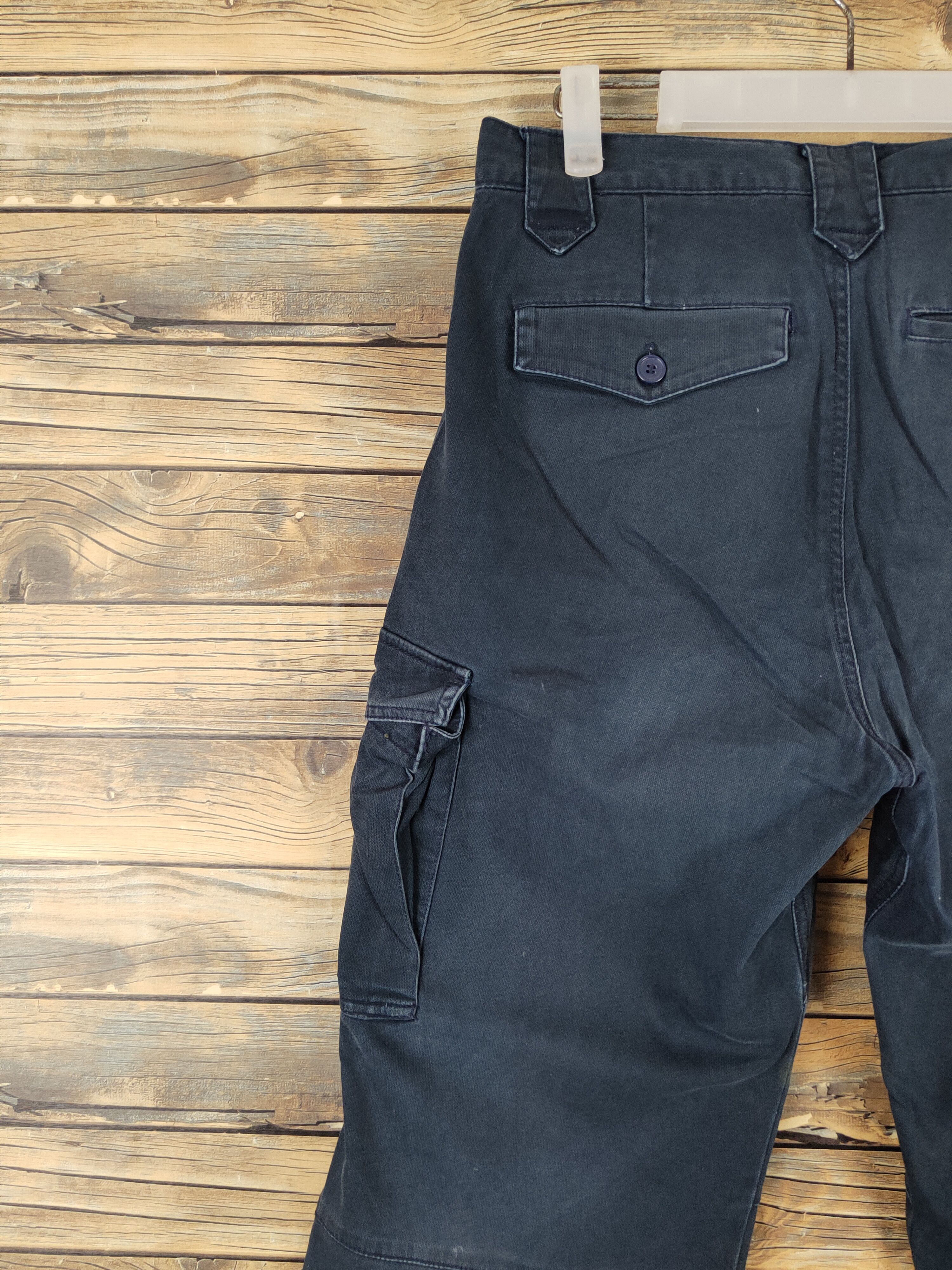 Japanese Brand Japanese Brand Navy Faded Multipocket Cargo Pants #W1038 Size US 31 - 8 Thumbnail