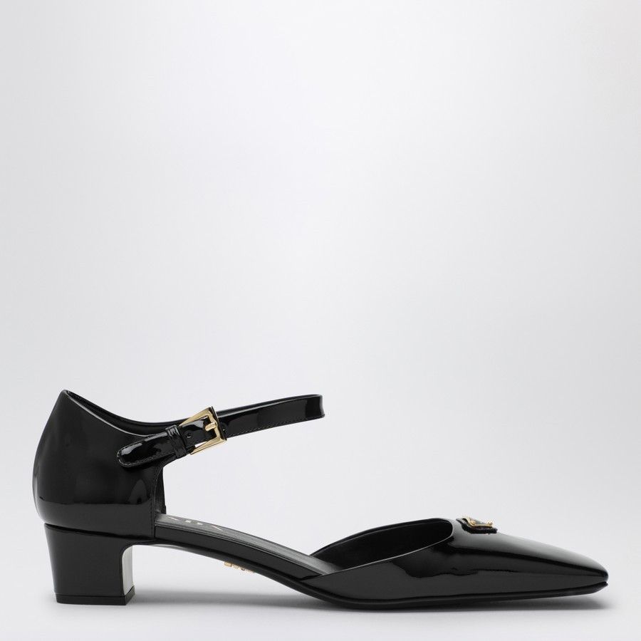 Prada o1d2blof0924 Leather Décolleté in Black Size US 7.5 / IT 37.5 - 1 Thumbnail