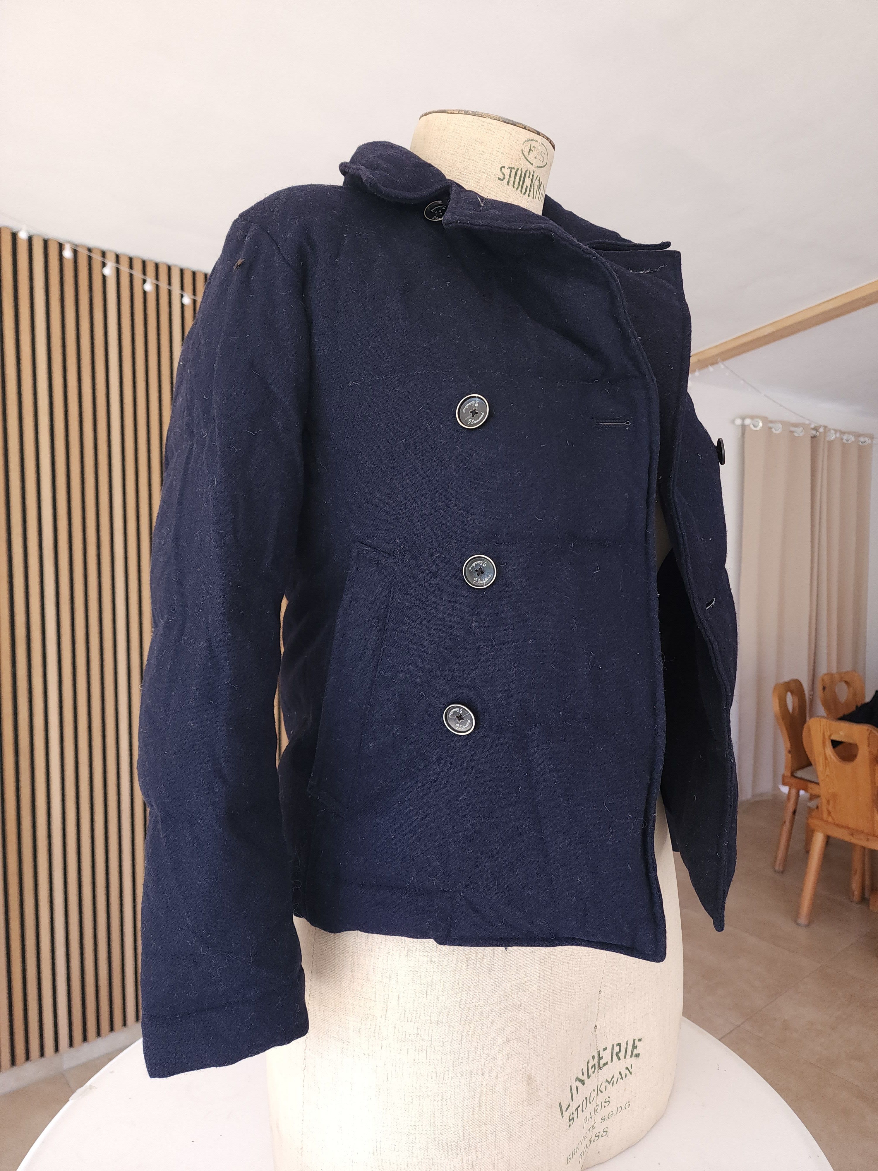 Journal Standard Navy Winter Coat by Journal Standard | Wool & Down Fill Size US S / EU 44-46 / 1 - 2 Thumbnail