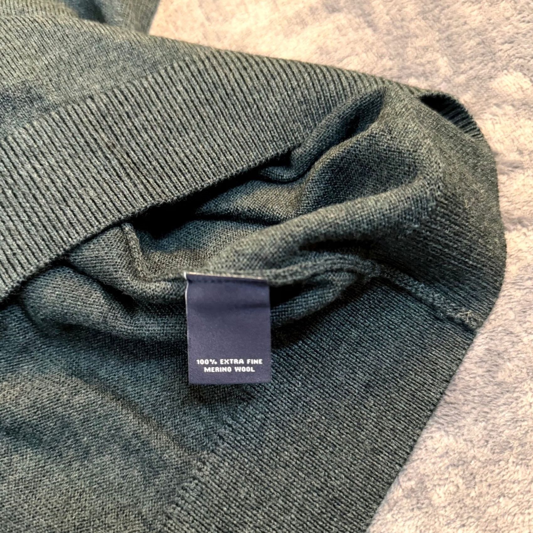 Hart Schaffner Marx Hart Schaffner Marx Biella Yarn Sweater Mens XXL Green Merino Wool V-Neck NWT Size US XXL / EU 58 / 5 - 5 Thumbnail