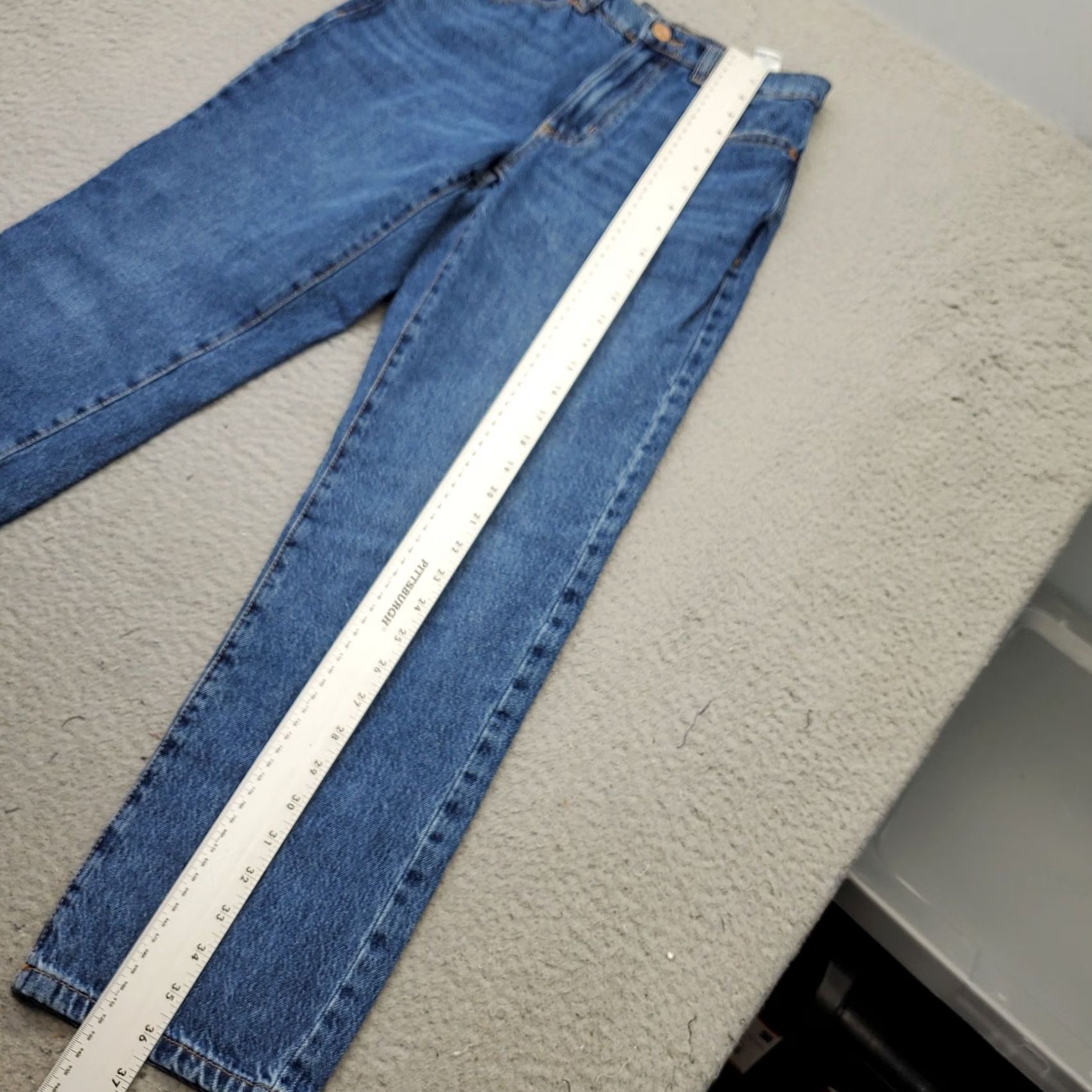 Garage VINTAGE Garage Straight Jeans Womens Size 3 Blue Denim Stretch High Waist Medium Wash Jeans Mens Size 26" / US 2 / IT 38 - 5 Thumbnail