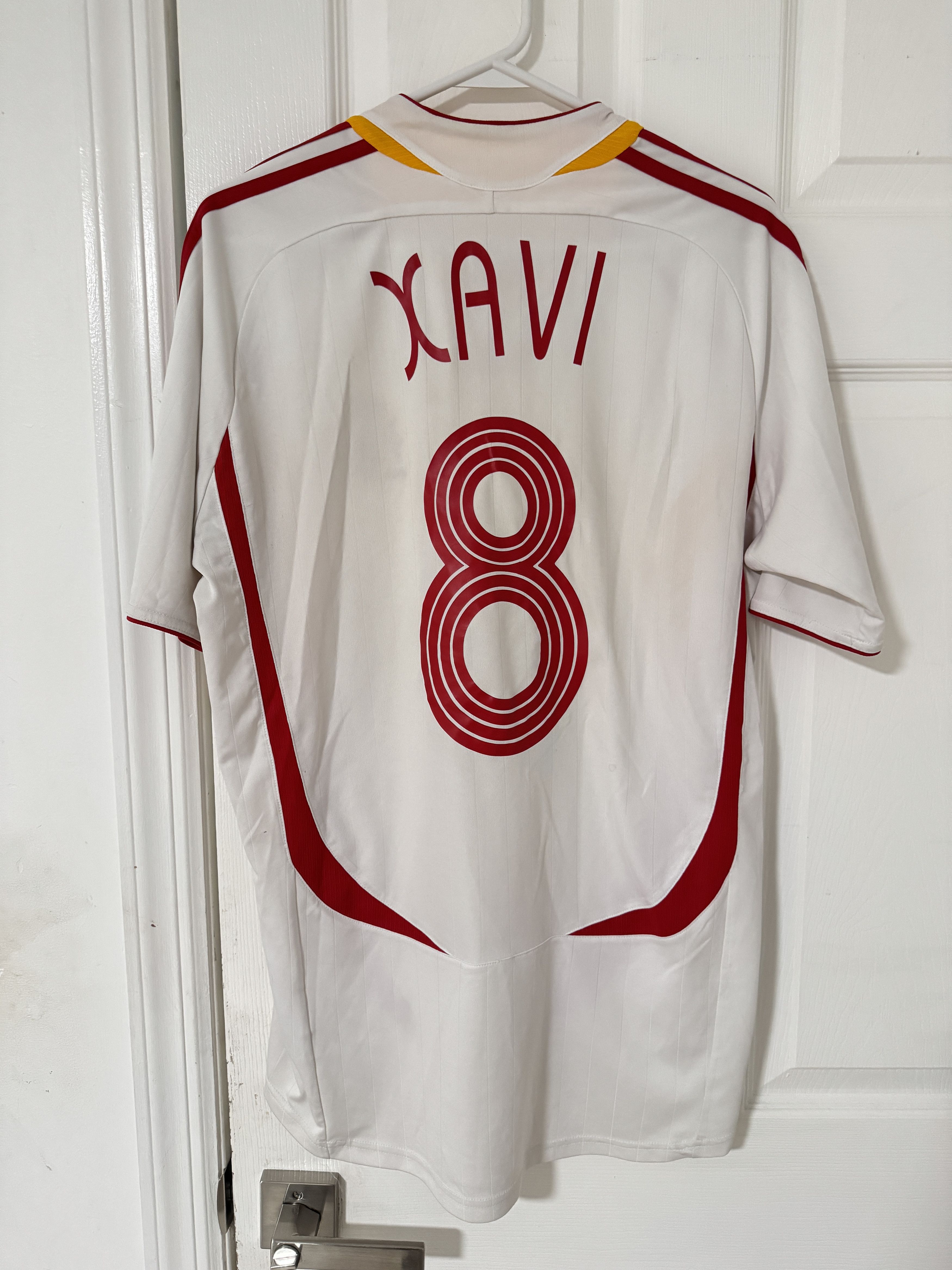 Adidas XAVI SPAIN 2006 WORLD CUP AWAY JERSEY ADIDAS MENS SIZE M Size US M / EU 48-50 / 2 - 6 Thumbnail