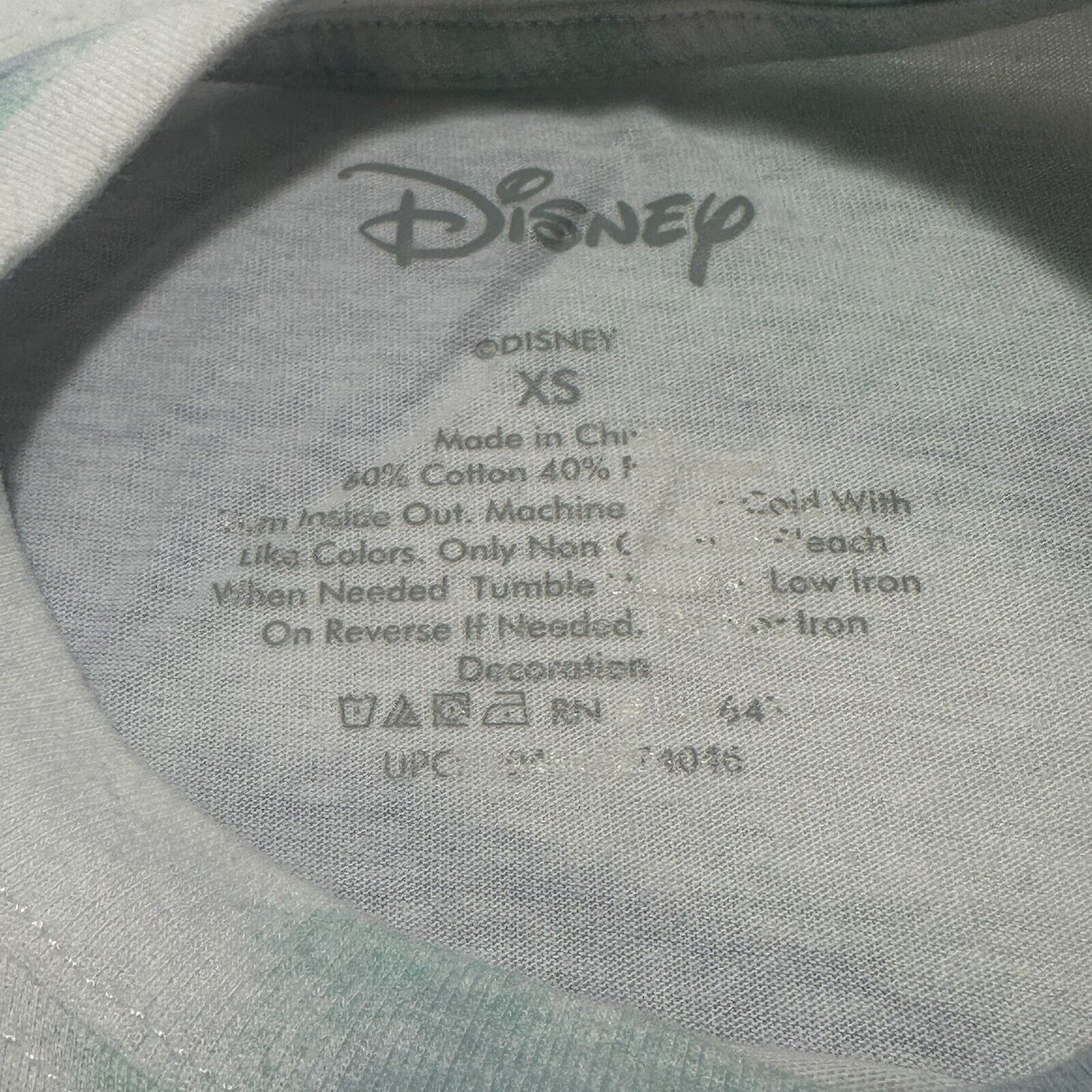 Disney Disney Lilo & Stitch XS Blue Tie-Dye Graphic T Shirt Size XS / US 0-2 / IT 36-38 - 9 Thumbnail