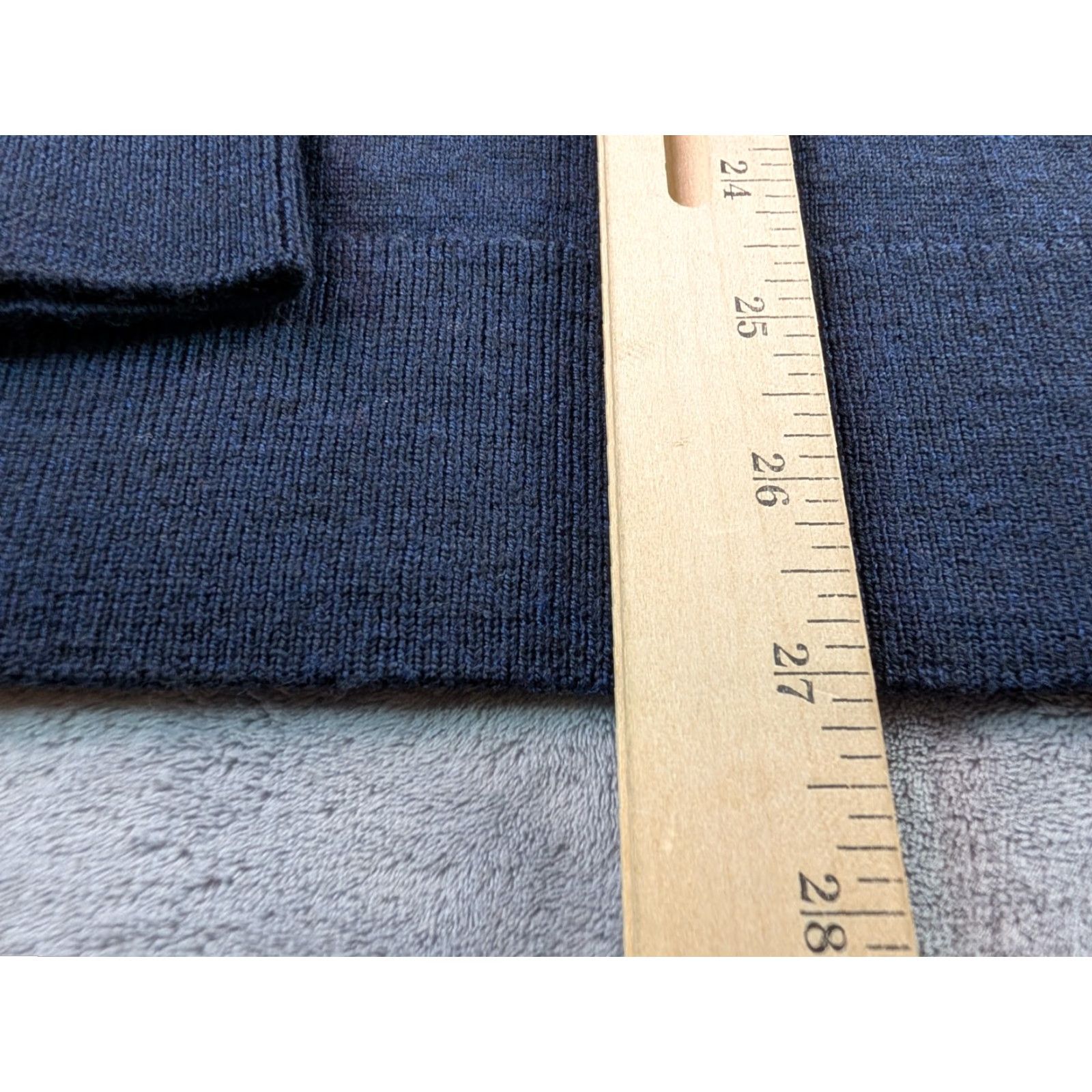 UNTUCKit UNTUCKit Belguardo Extra Fine Merino Wool 1/4 Zip Pullover Sweater Navy Men's L Size US L / EU 52-54 / 3 - 6 Thumbnail