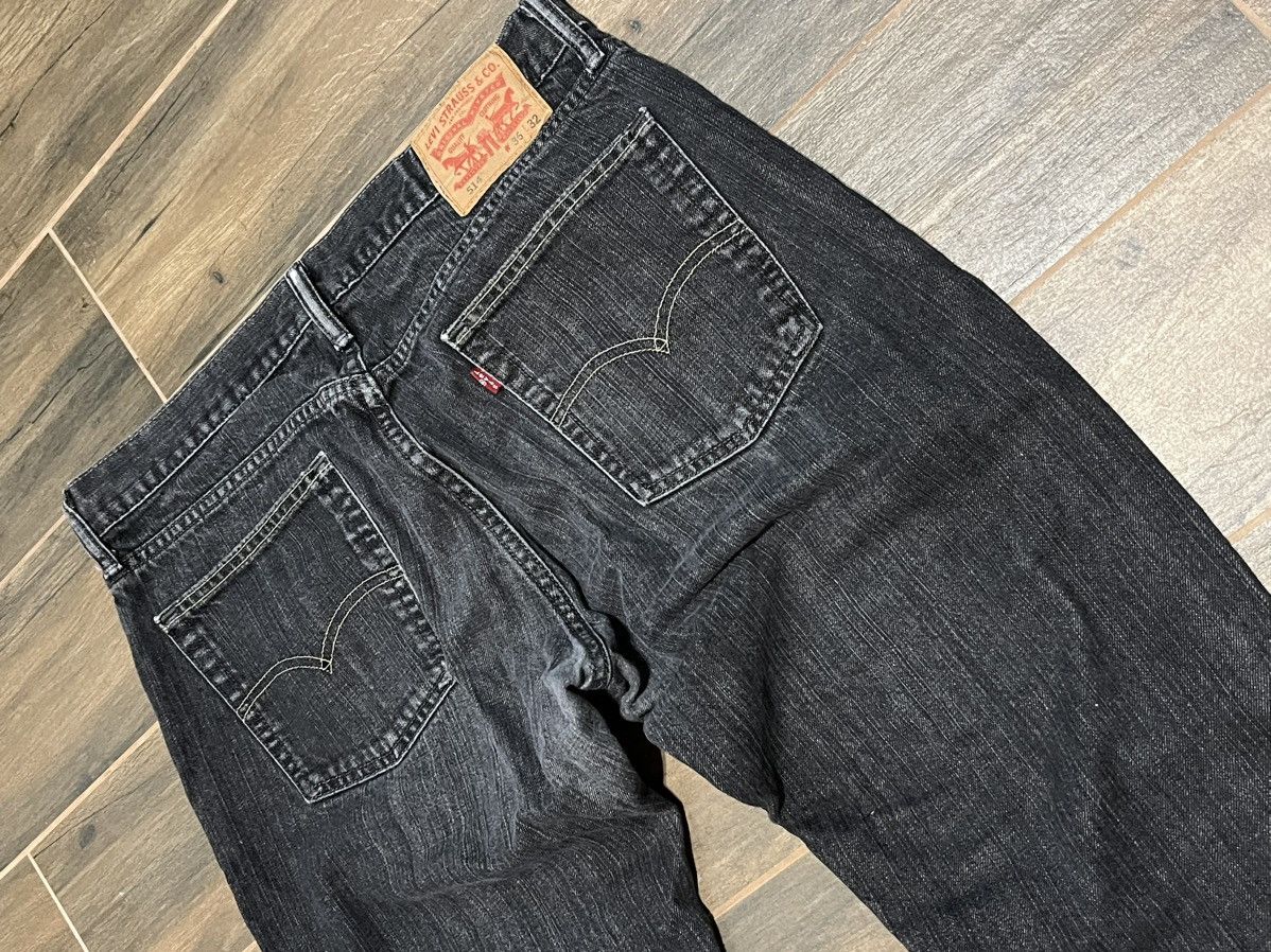 Levi's × Levi's Vintage Clothing × Vintage 🔥VINTAGE BAGGY LEVIS 514 DISTRESSED FADED DENIM JEANS 00s🔥 Size US 36 / EU 52 - 6 Thumbnail