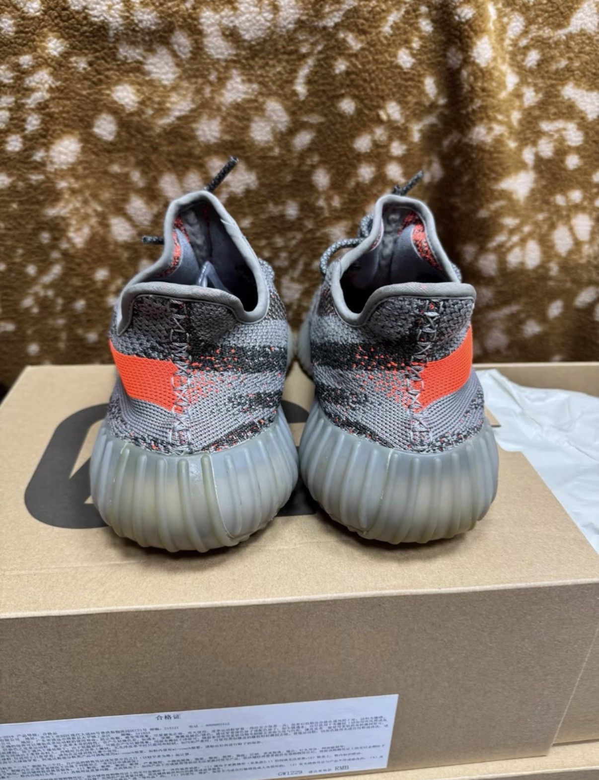 Adidas Adidas Yeezy 350 Grey Orange Reflective K37 Size US 10 / EU 43 - 2 Thumbnail