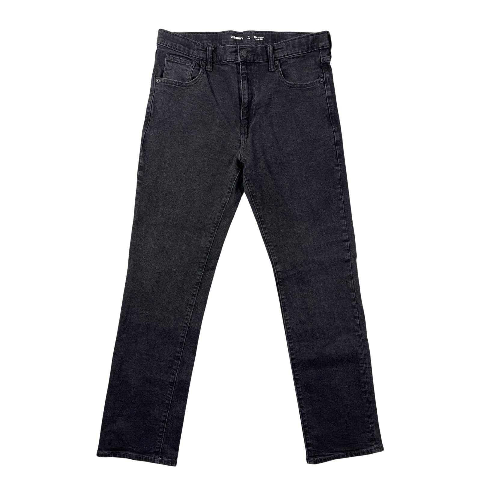 Old Navy Old Navy Women's 16 Straight Built-In Flex Black Jeans Size 38" / US 16 / IT 52 - 1 Thumbnail
