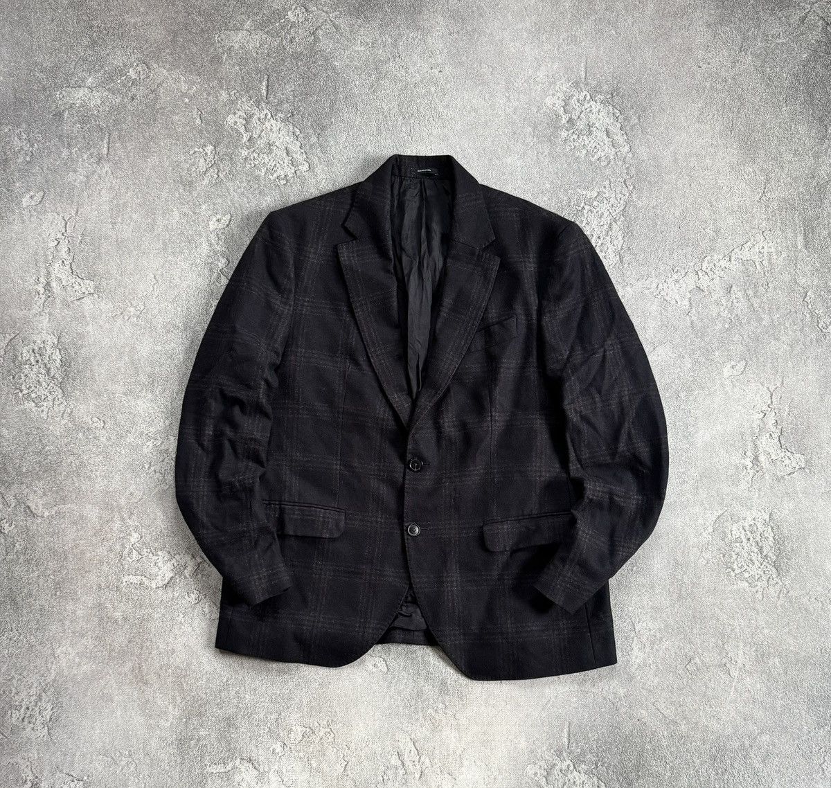 Massimo Dutti Massimo Dutti EUR54/USA44 Chekered blazer button up jacket Size 44R - 11 Thumbnail