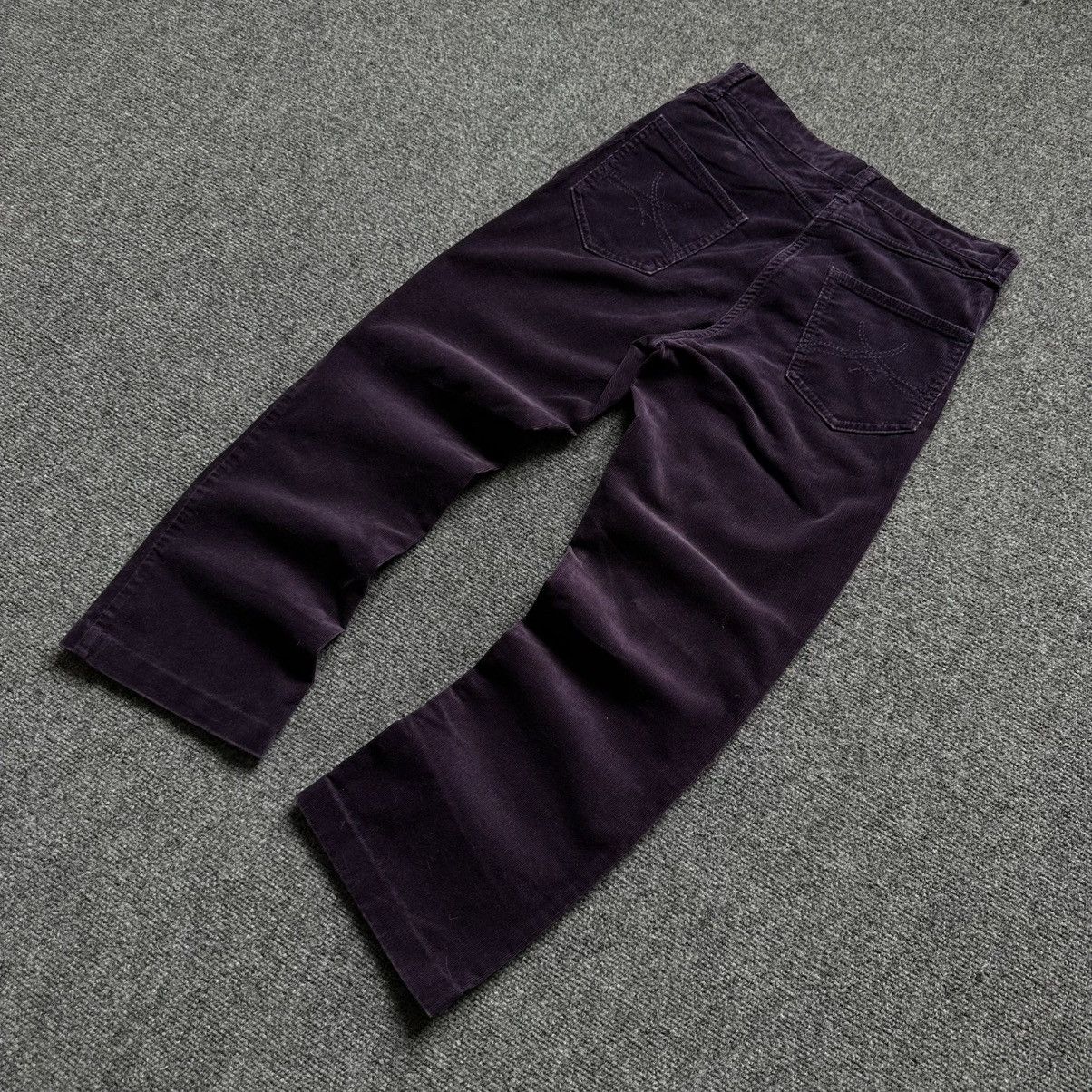Hypebeast VTG Women’s Velvet Pants Mark Spencer Size 6 00s USA Size 28" / US 6 / IT 42 - 3 Thumbnail