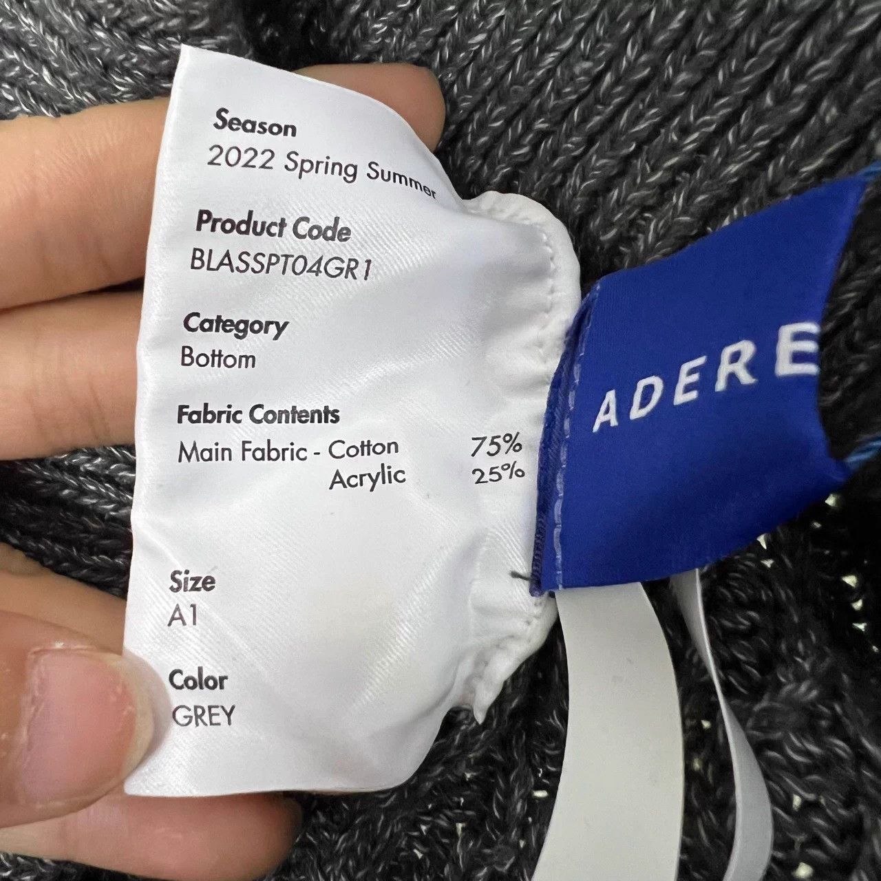 Ader Error ADER ERROR Gray Knit Short A1, A2 New Size US 31 - 3 Thumbnail