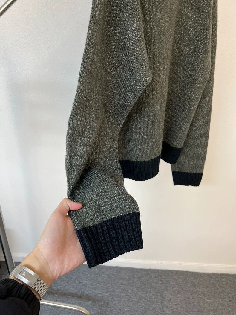 Stussy stussy Mottled green patchwork wool-blend embroidered sweat Size US M / EU 48-50 / 2 - 6 Thumbnail
