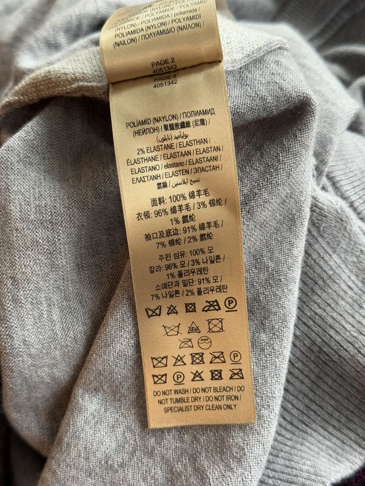 Burberry × Designer Burberry 100% wool grey nova check sweater Size M / US 6-8 / IT 42-44 - 6 Thumbnail