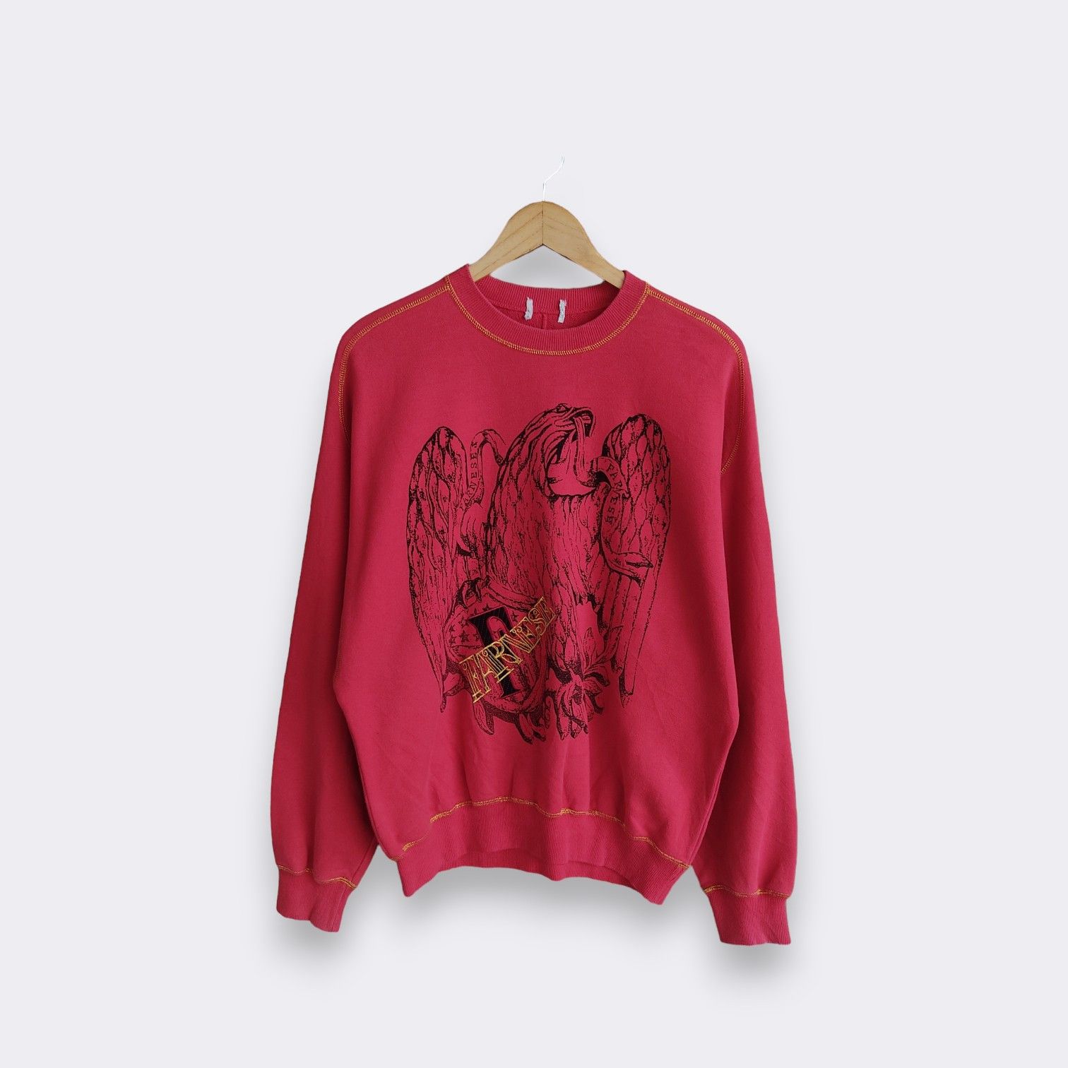 Japanese Brand × Vintage Vintage Farnese Red Sweatshirt Size US L / EU 52-54 / 3 - 1 Thumbnail